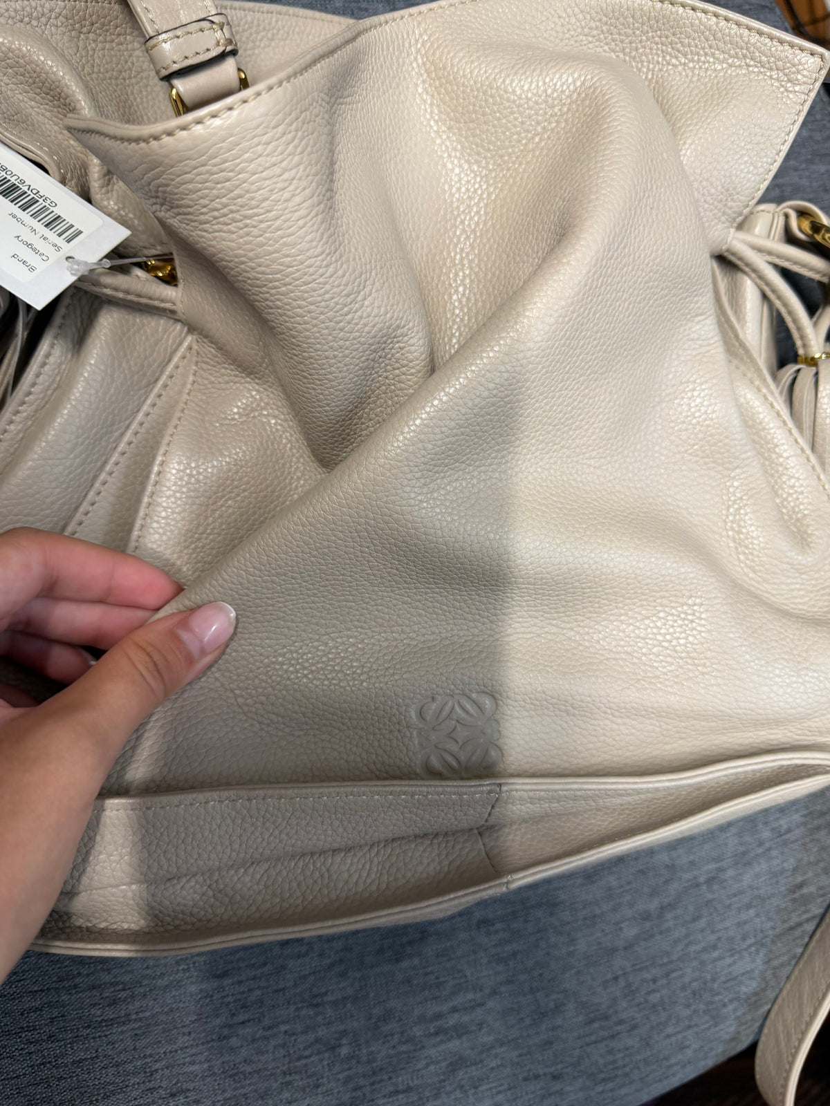Loewe Flamenco mediano beige gris