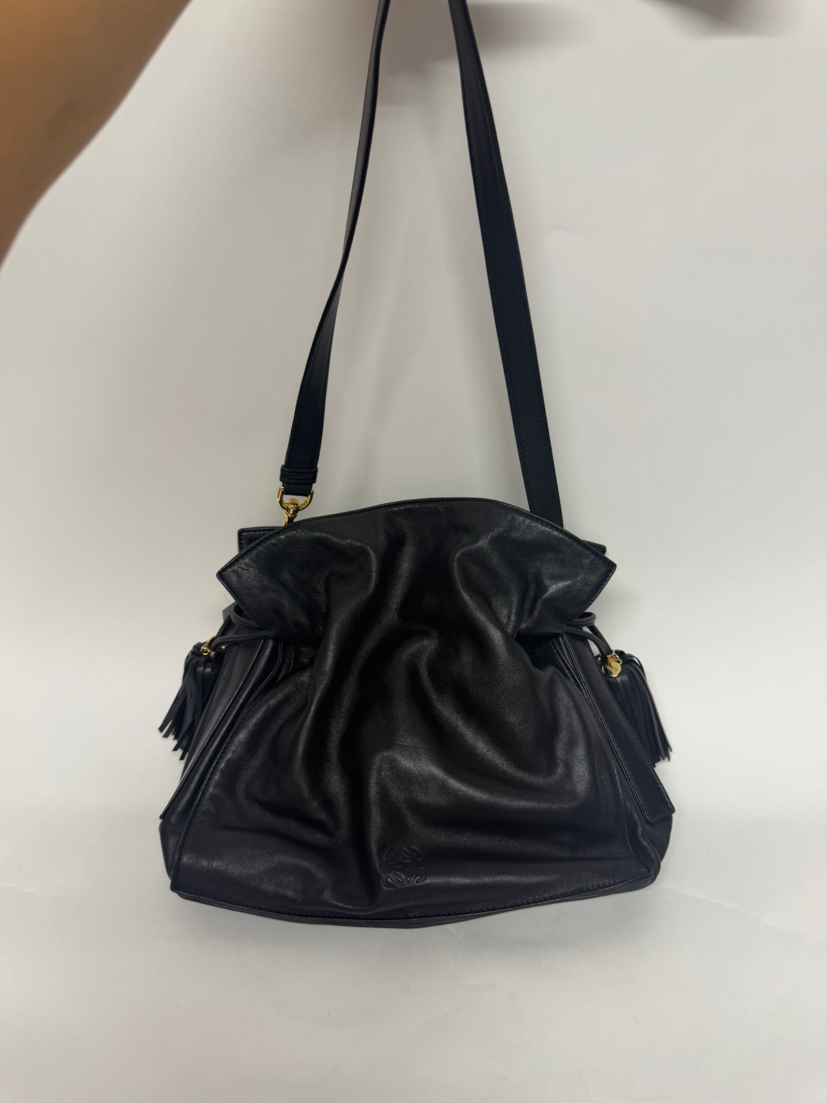 Loewe Flamenco Mediano Piel Napa Negra