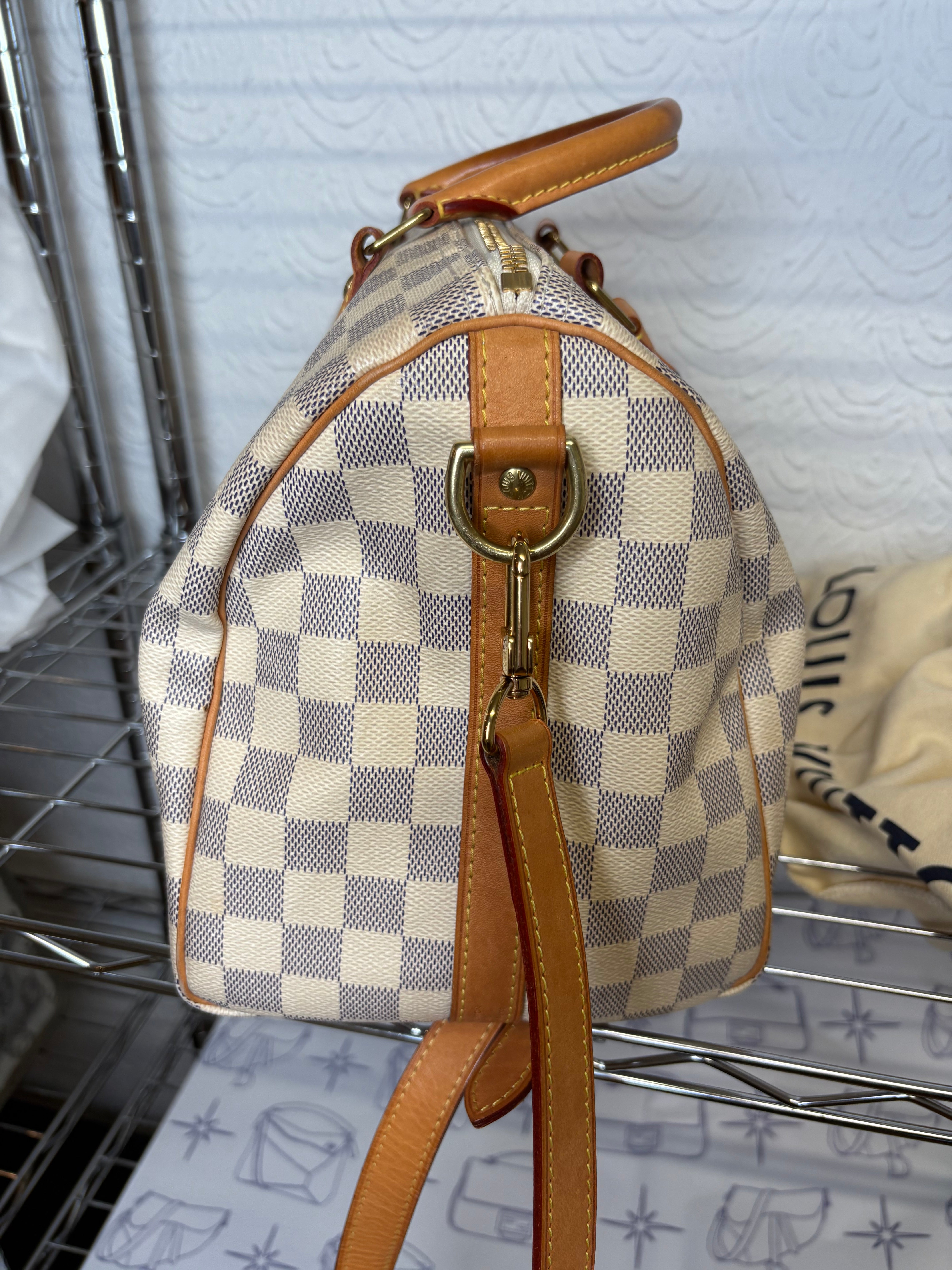 Louis Vuitton Speedy Bandoulière 30 Damier Azur