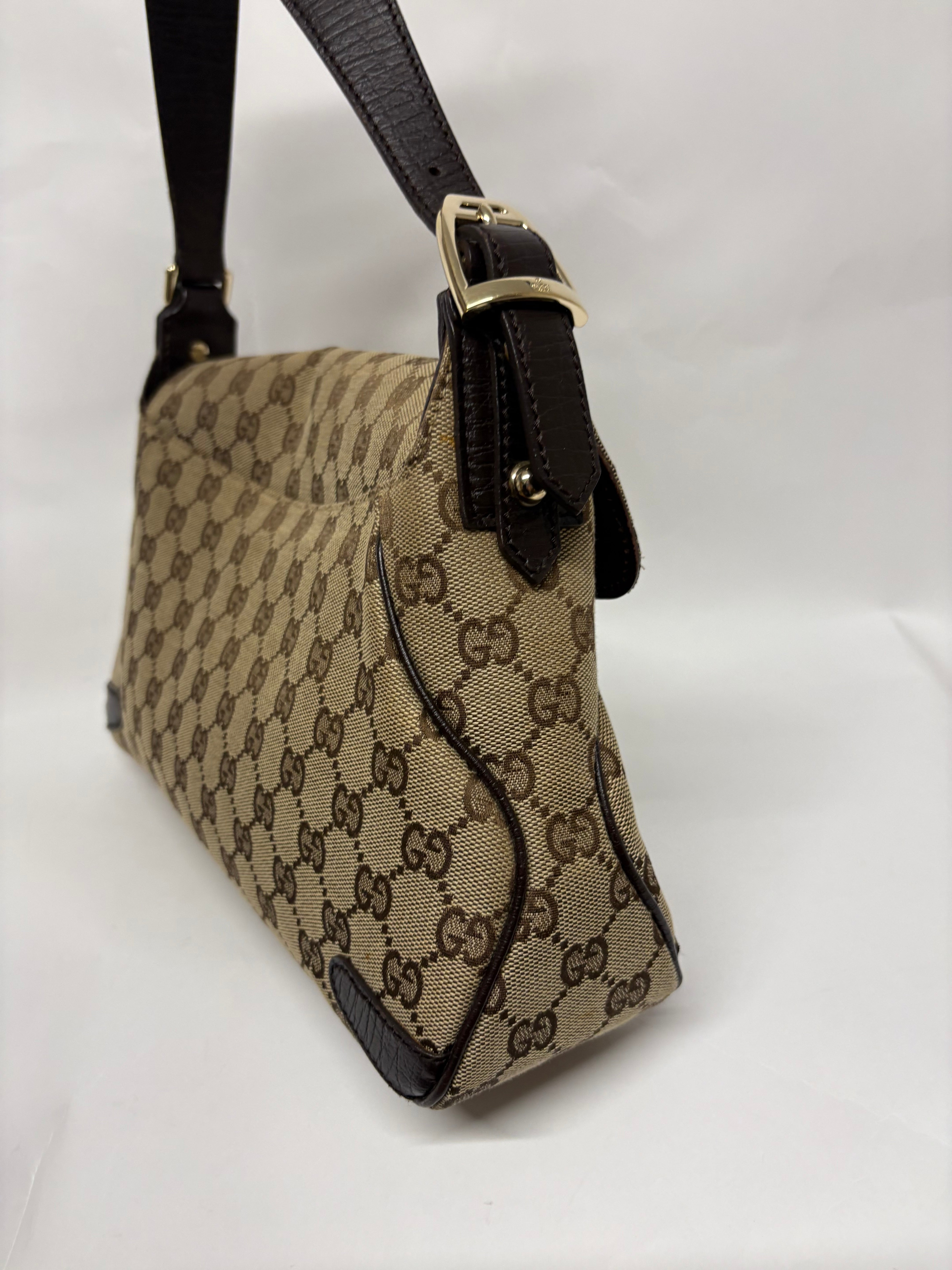 Gucci Horsebit Hobo GG Canvas Beige/Marrón – Iconic Chain & Bit