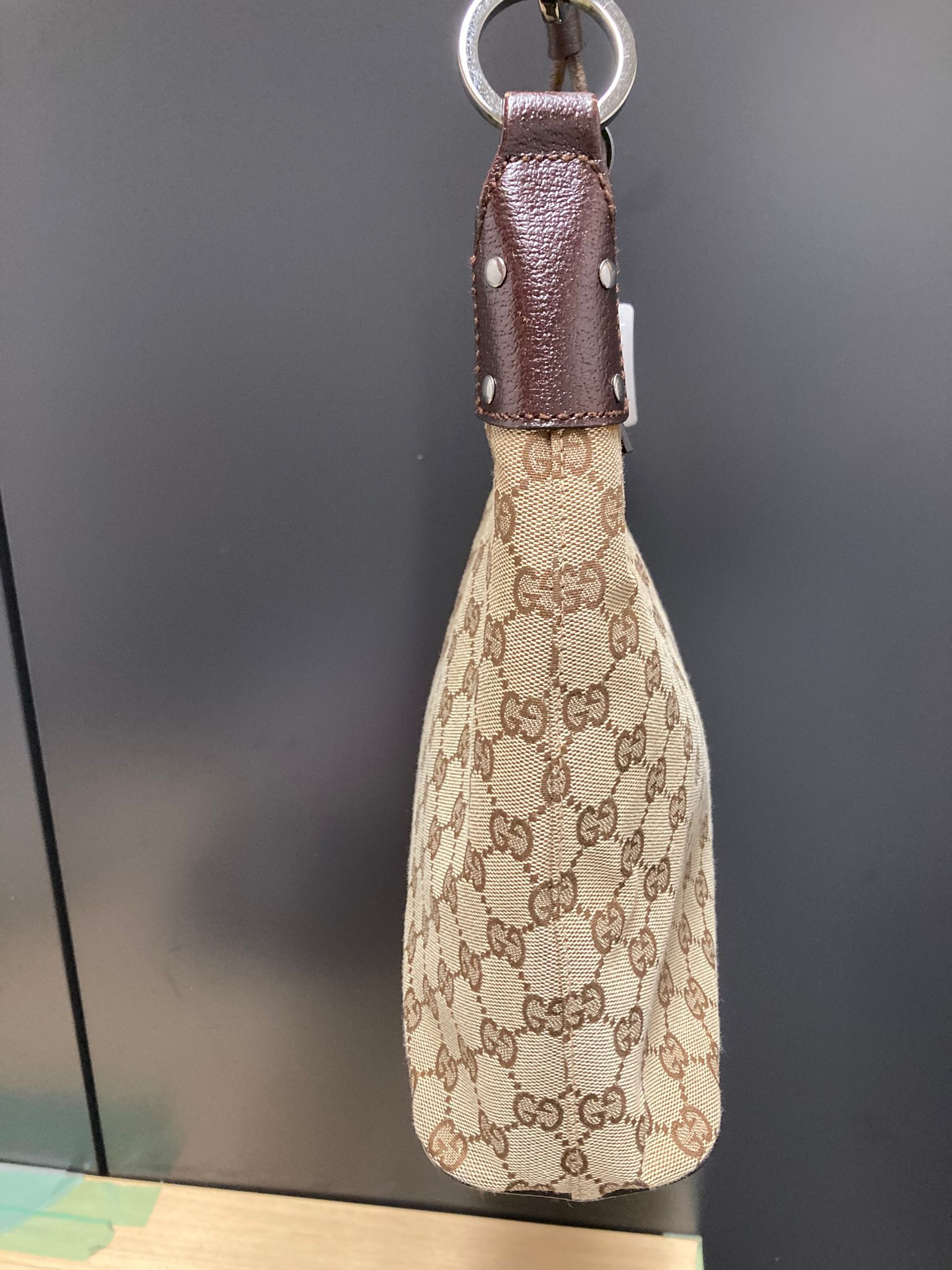 Gucci hobo GG canvas marrón vintage