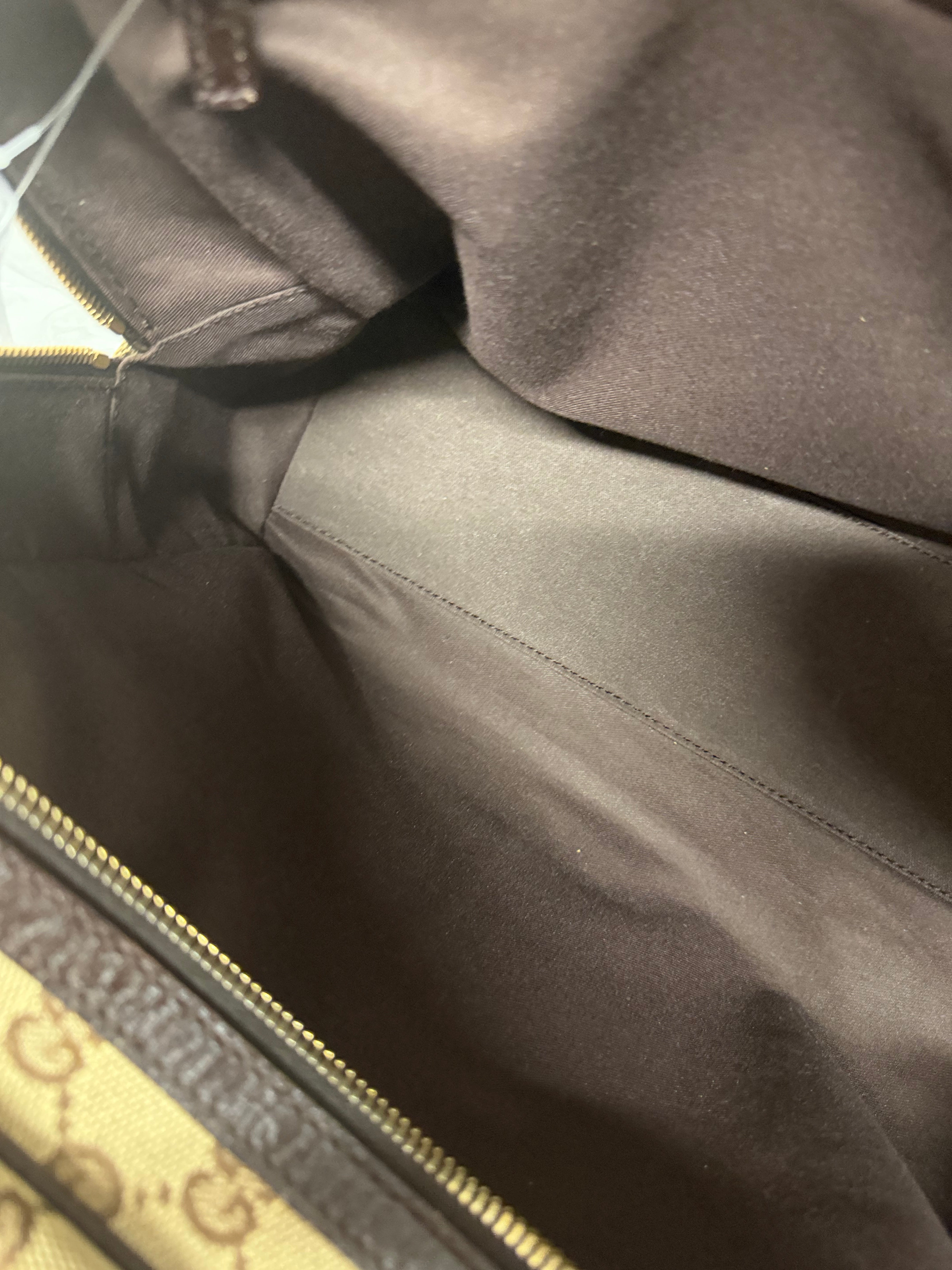 Gucci Hasler Horsebit GG Canvas Shoulder Bag