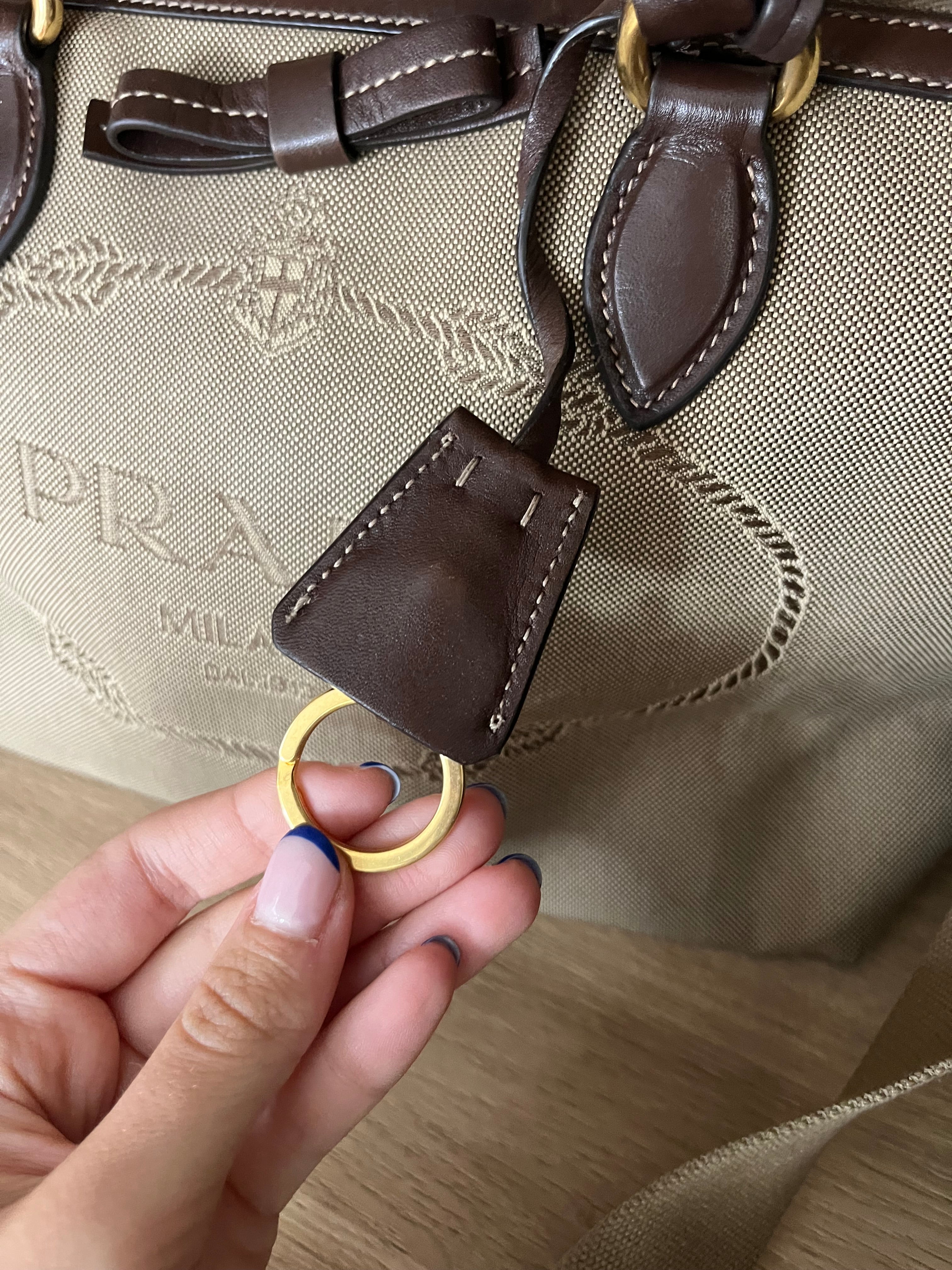 Prada jacquard vintage con bandolera