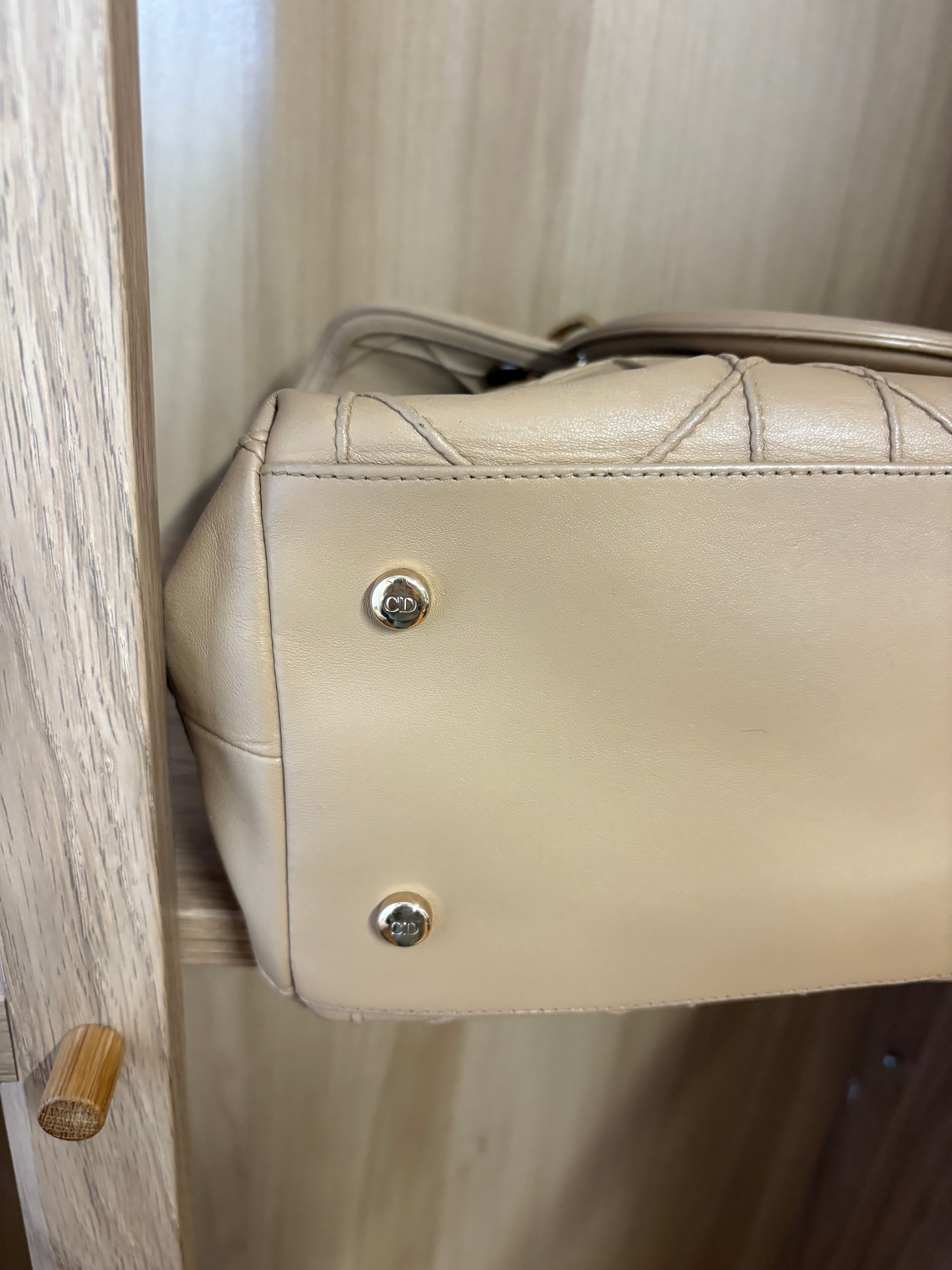 Dior Granville large tote beige camel bandolera