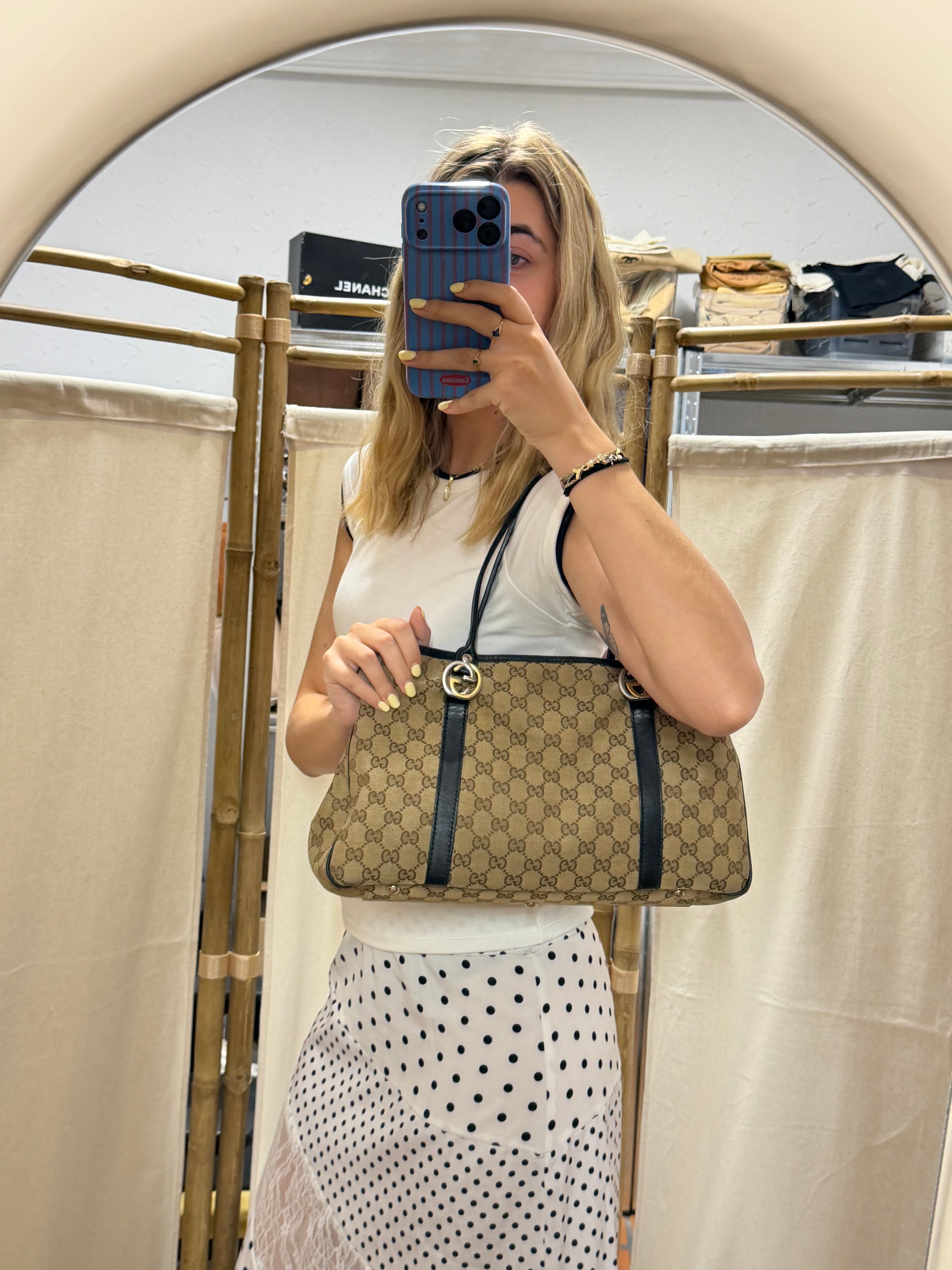 Gucci Twins Tote GG Canvas Mediana