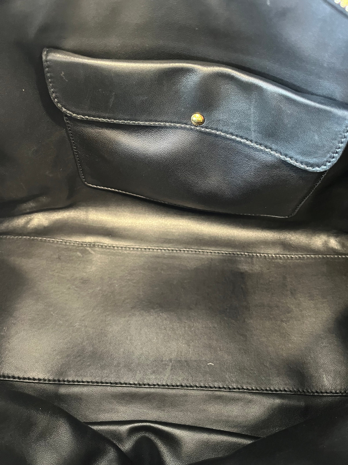 Loewe Amazona 36 Piel Negra Herrajes Dorados