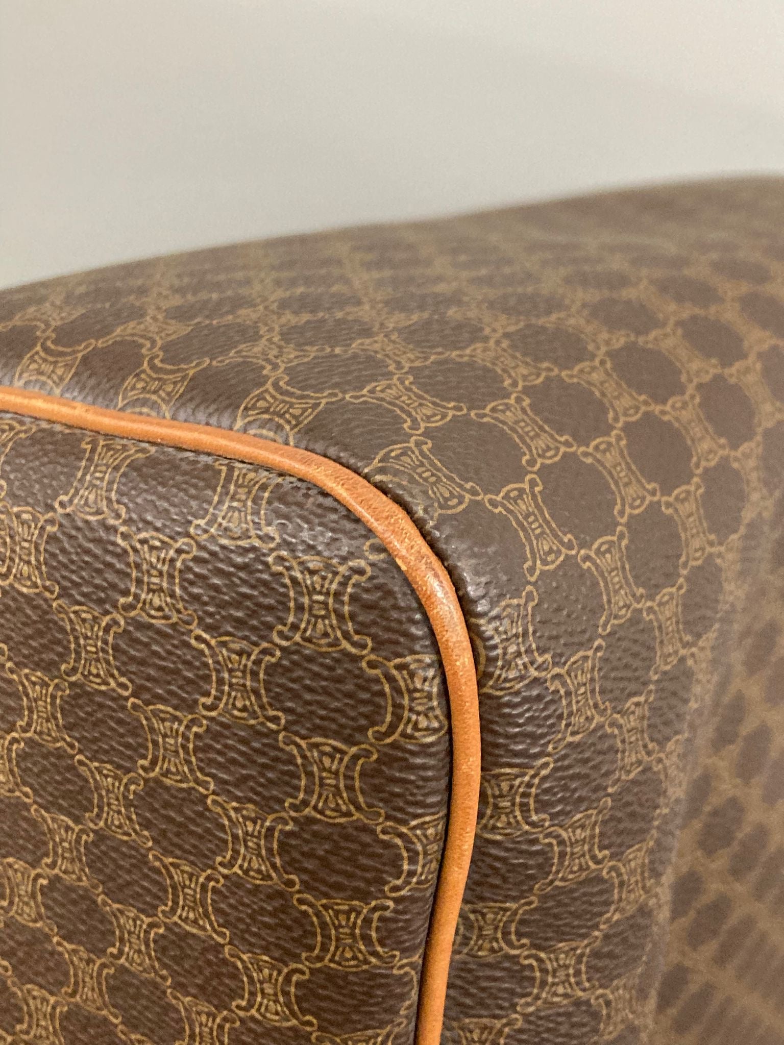 CÉLINE Macadam Handbag Vintage Marrón