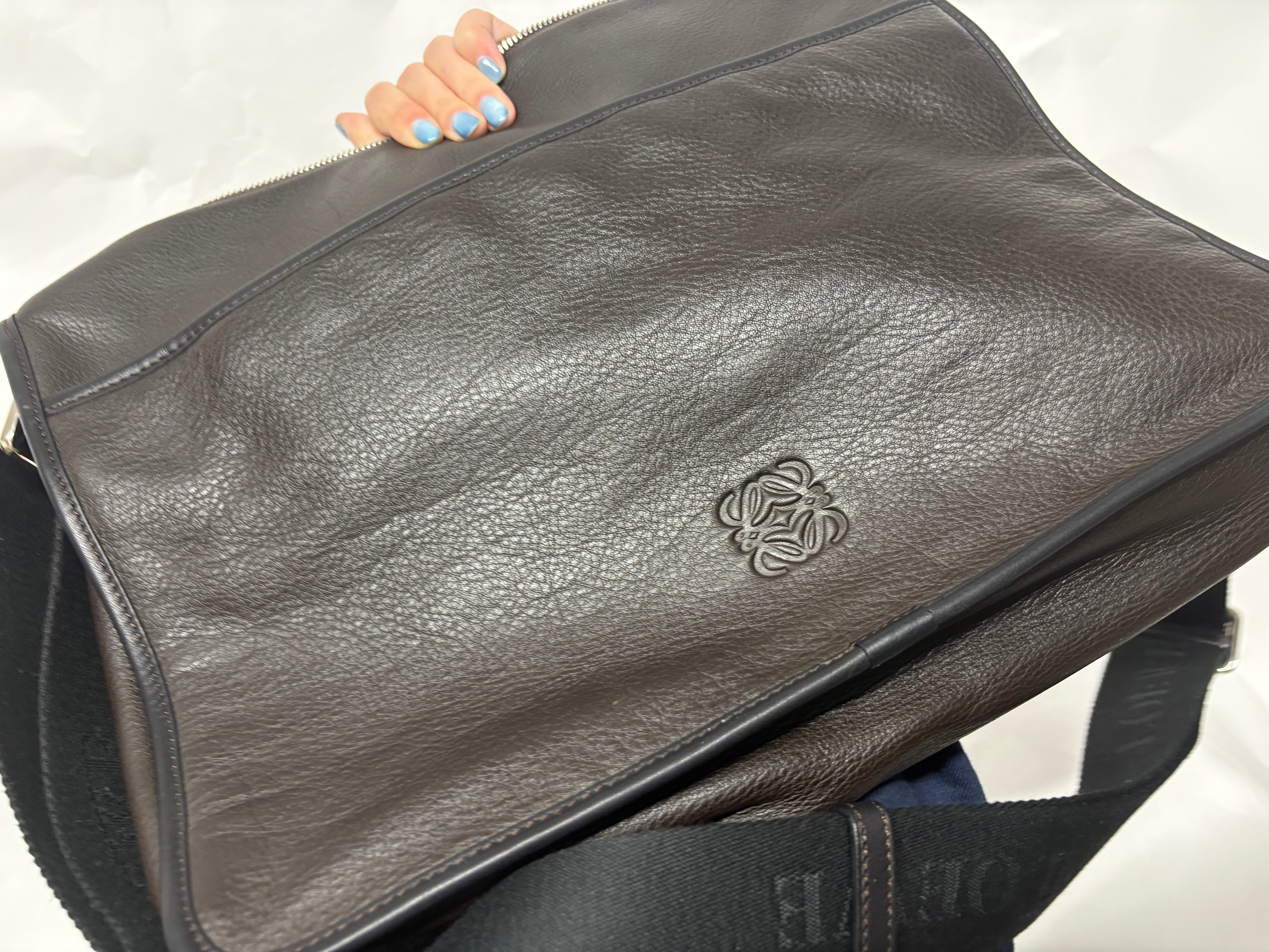 Loewe Messenger Goya Bag unisex marrón y negra