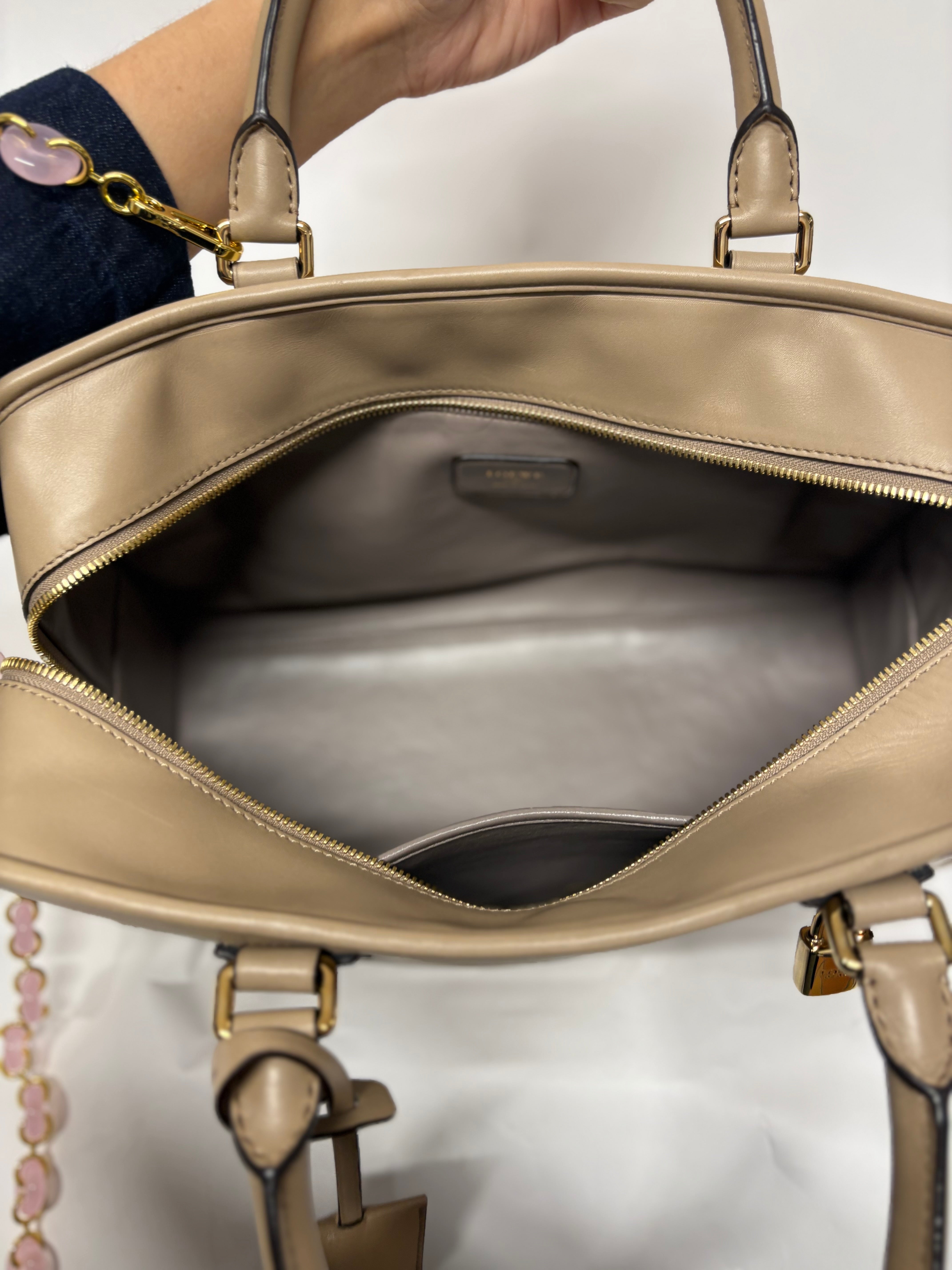 Loewe amazona 36 camel claro con bandoleras extra