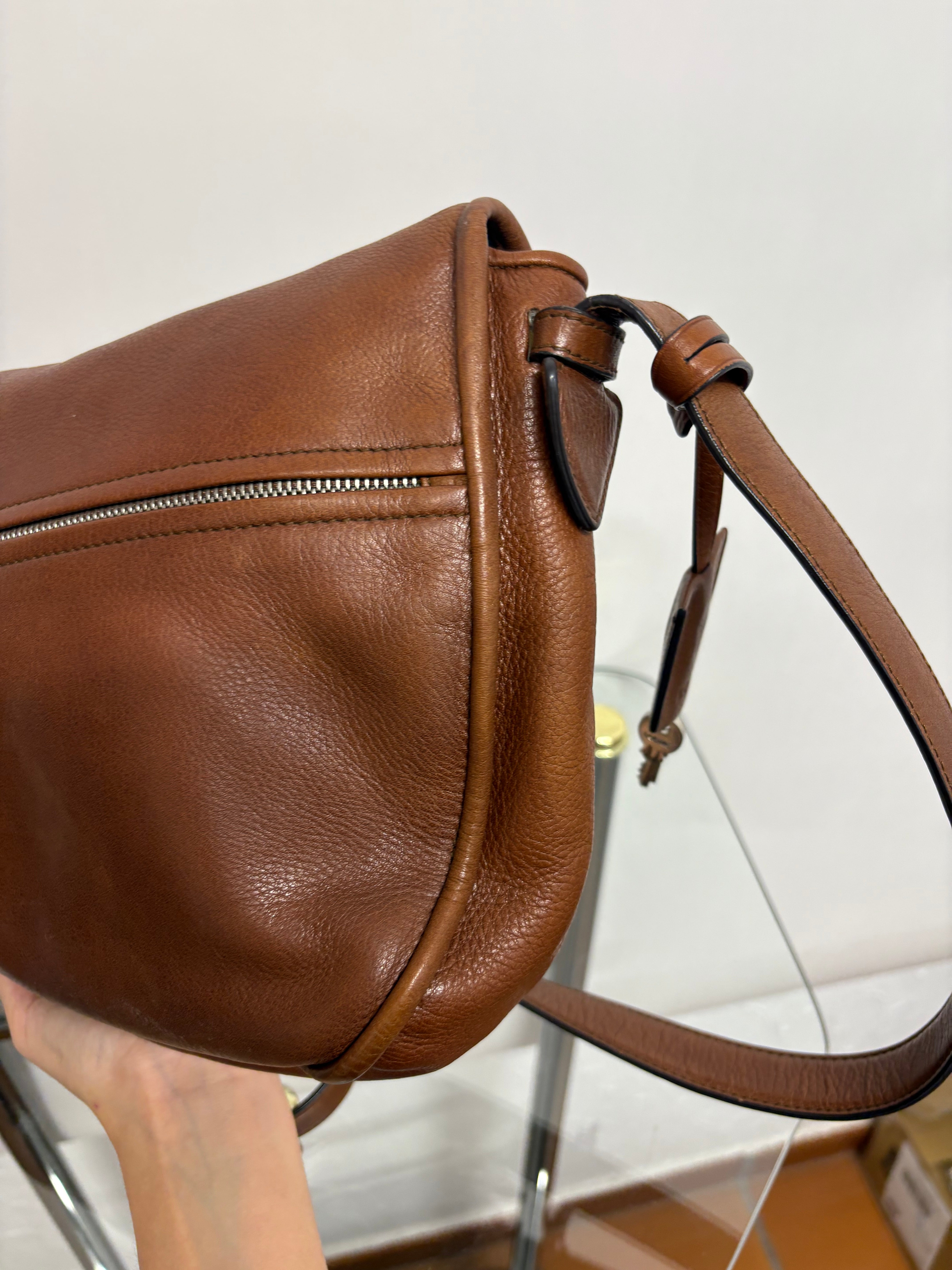 Loewe Heritage Bandolera Grande Piel Marrón · Vintage