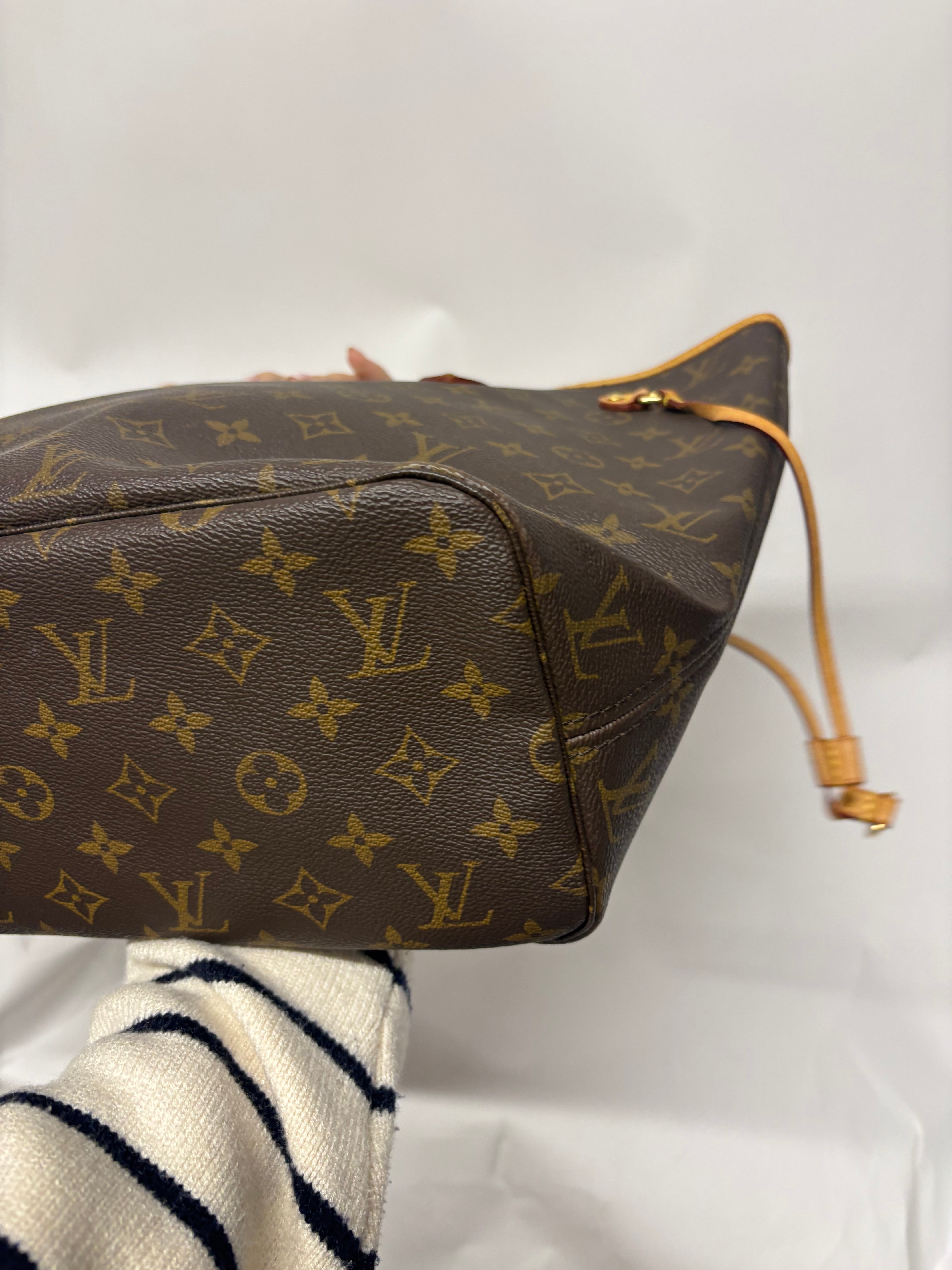 Louis Vuitton Neverfull MM Monogram y Beige