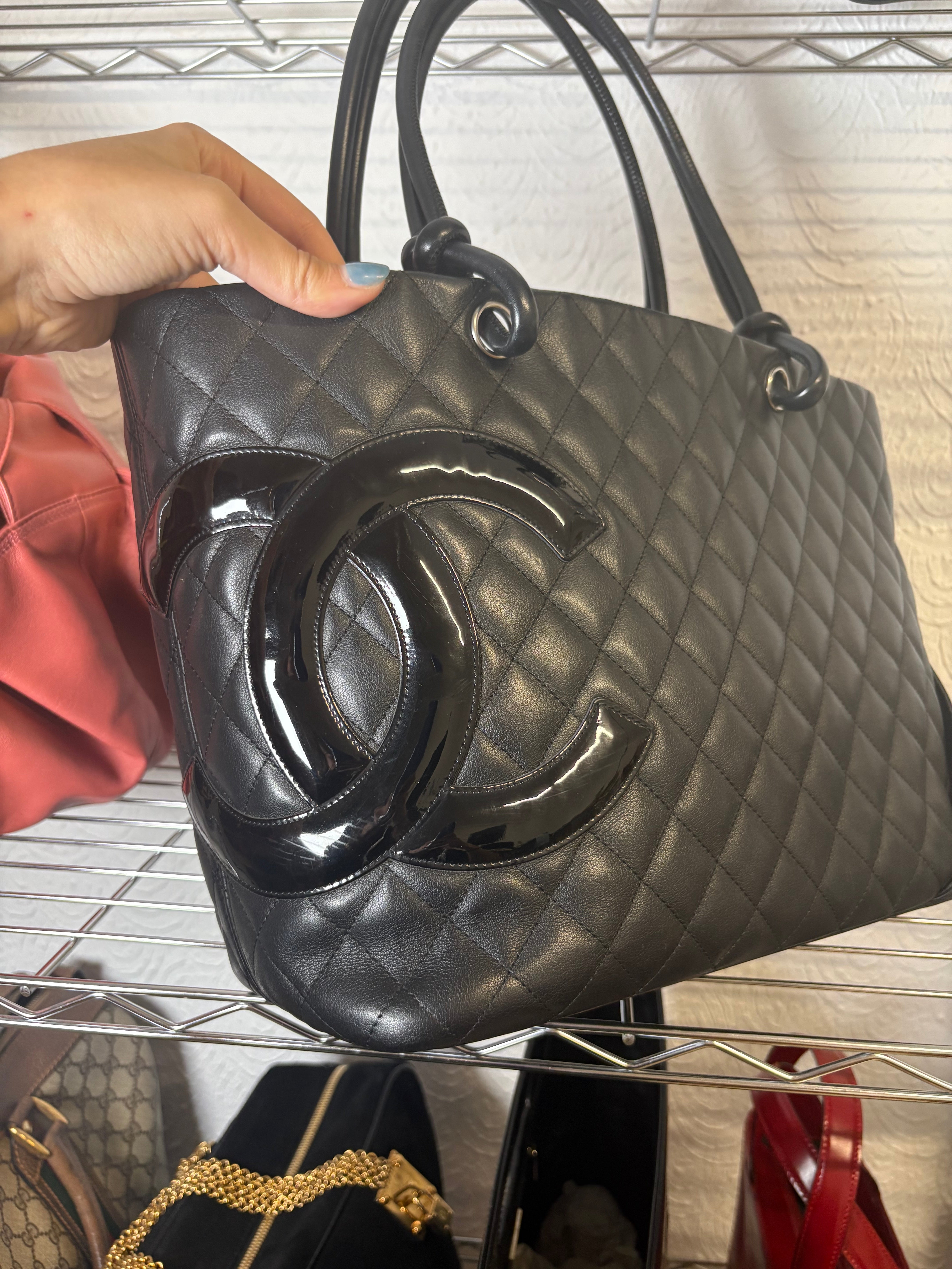 Chanel Cambon Ligne Tote Large Negro