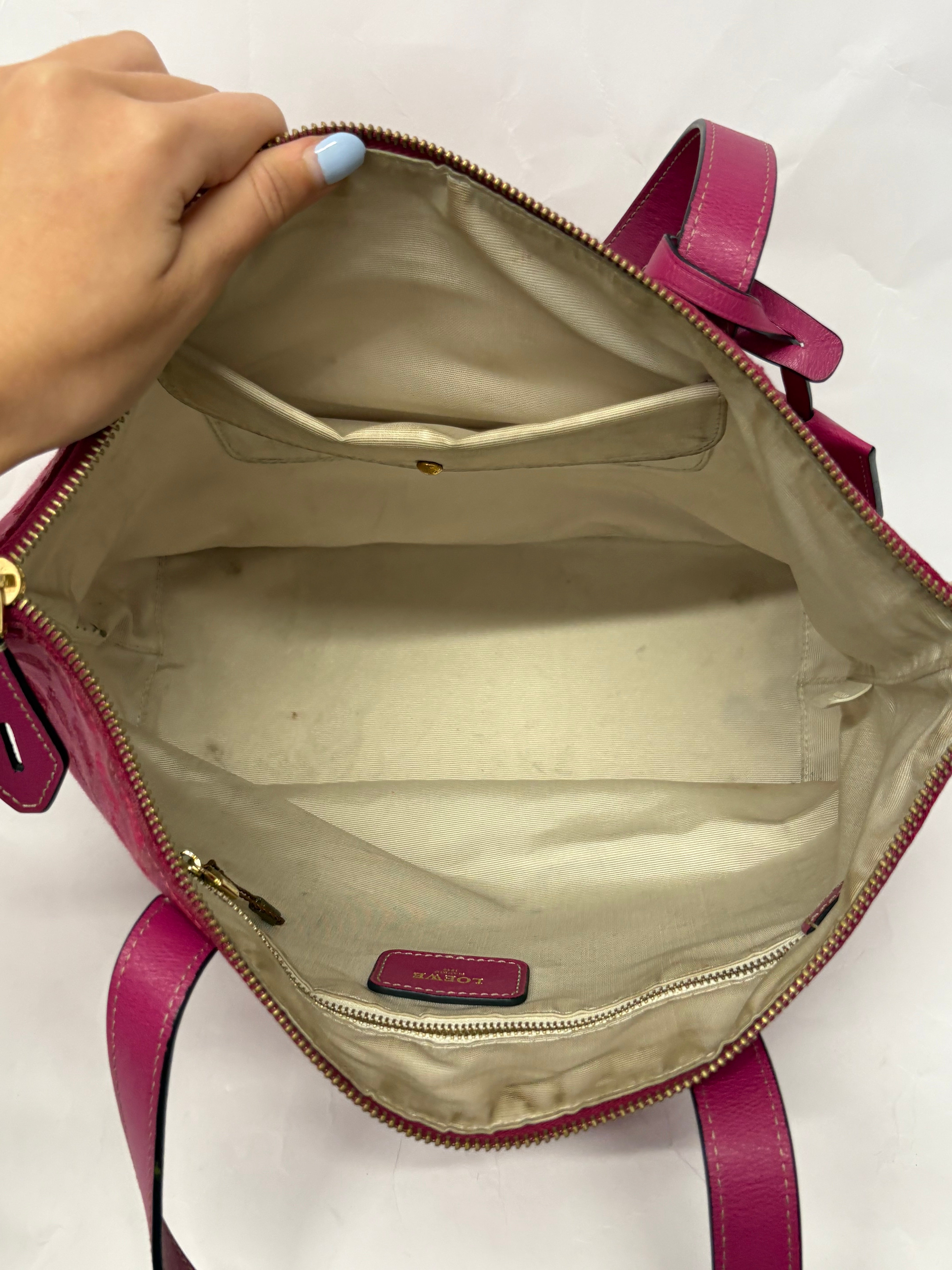 Loewe Tote Vintage Rosa Fucsia Anagram