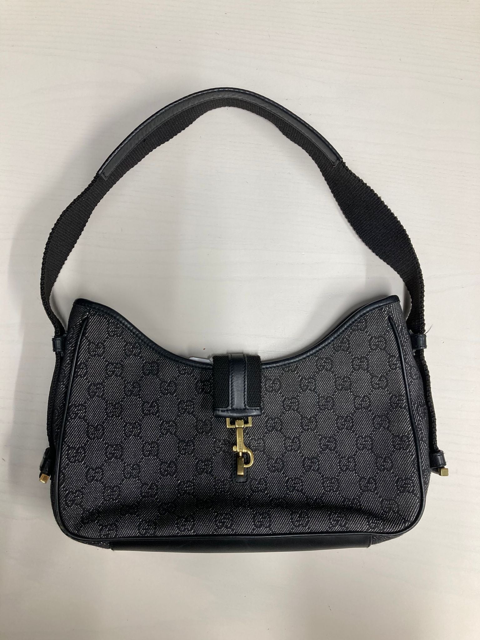 Gucci Jackie Lona monogram negra