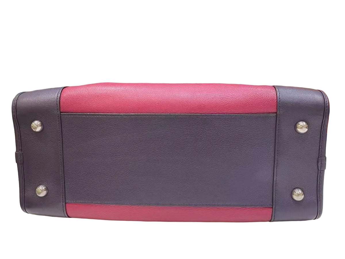Loewe Amazona 36 Tricolor Frambuesa, Berenjena y Rosa Palo