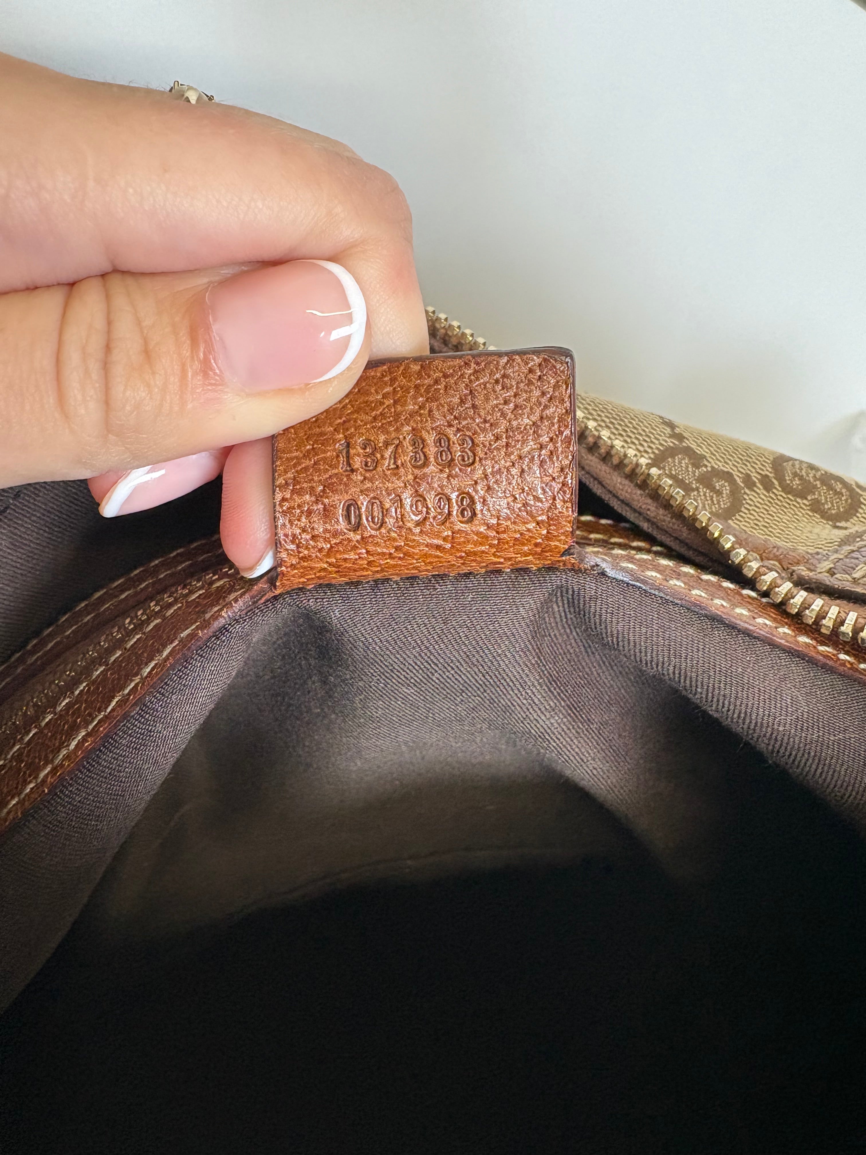 Gucci bamboo gg canvas marrón con bandolera (extra)