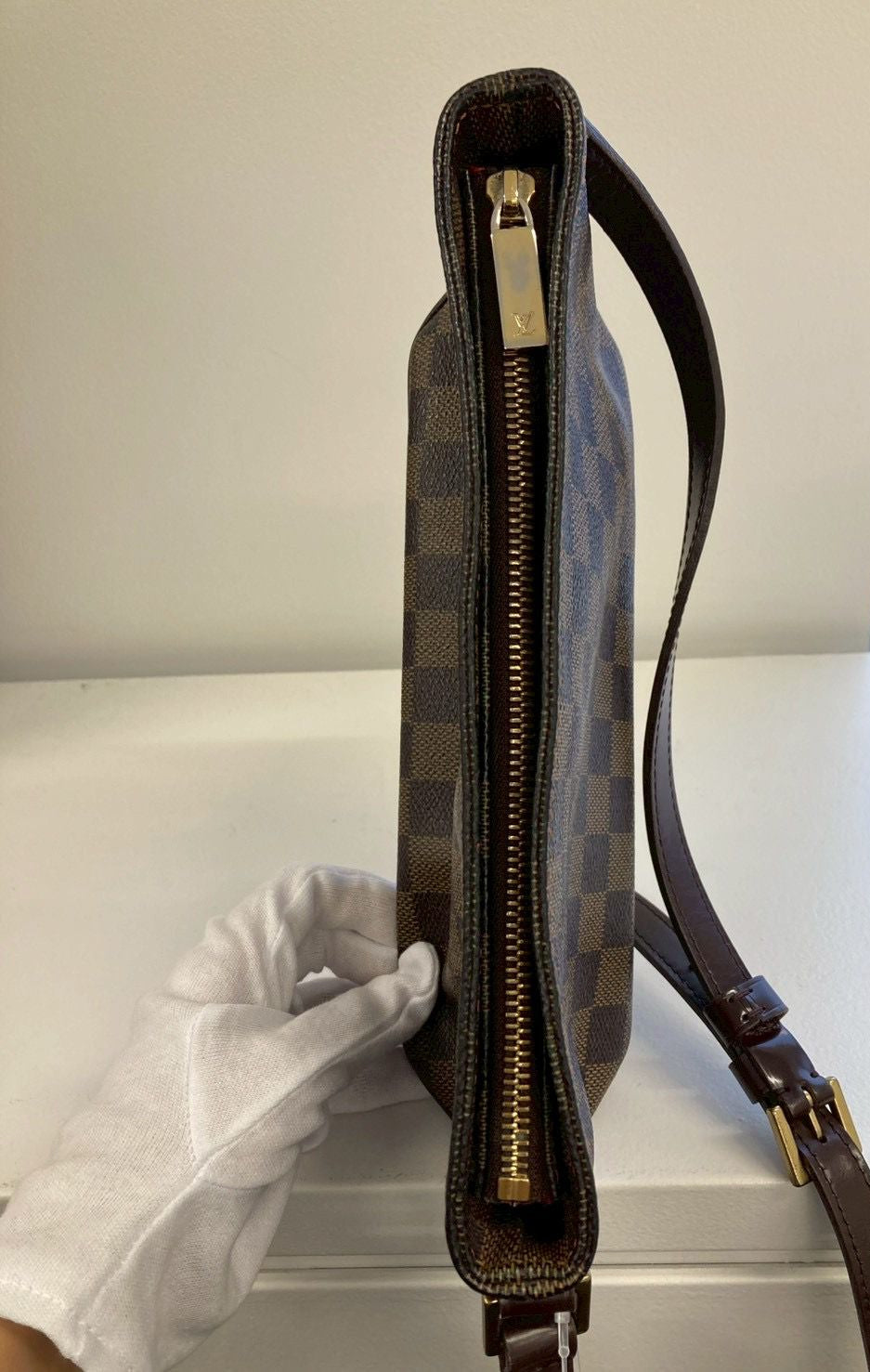 Louis Vuitton Trotteur bandolera en lona Damier Ebene