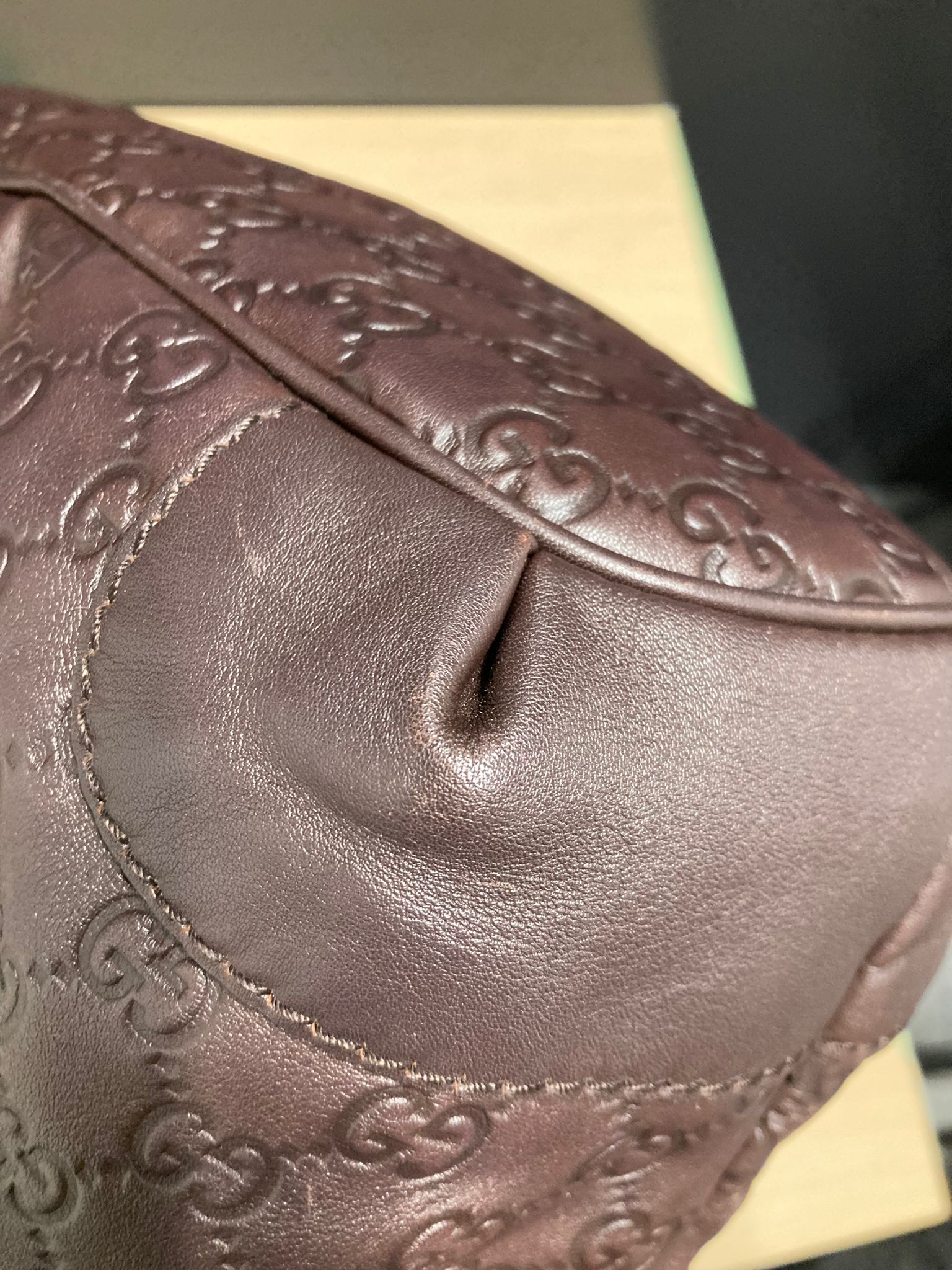 GUCCI GG Guccissima 2Way – Piel marrón chocolate Y bandolera