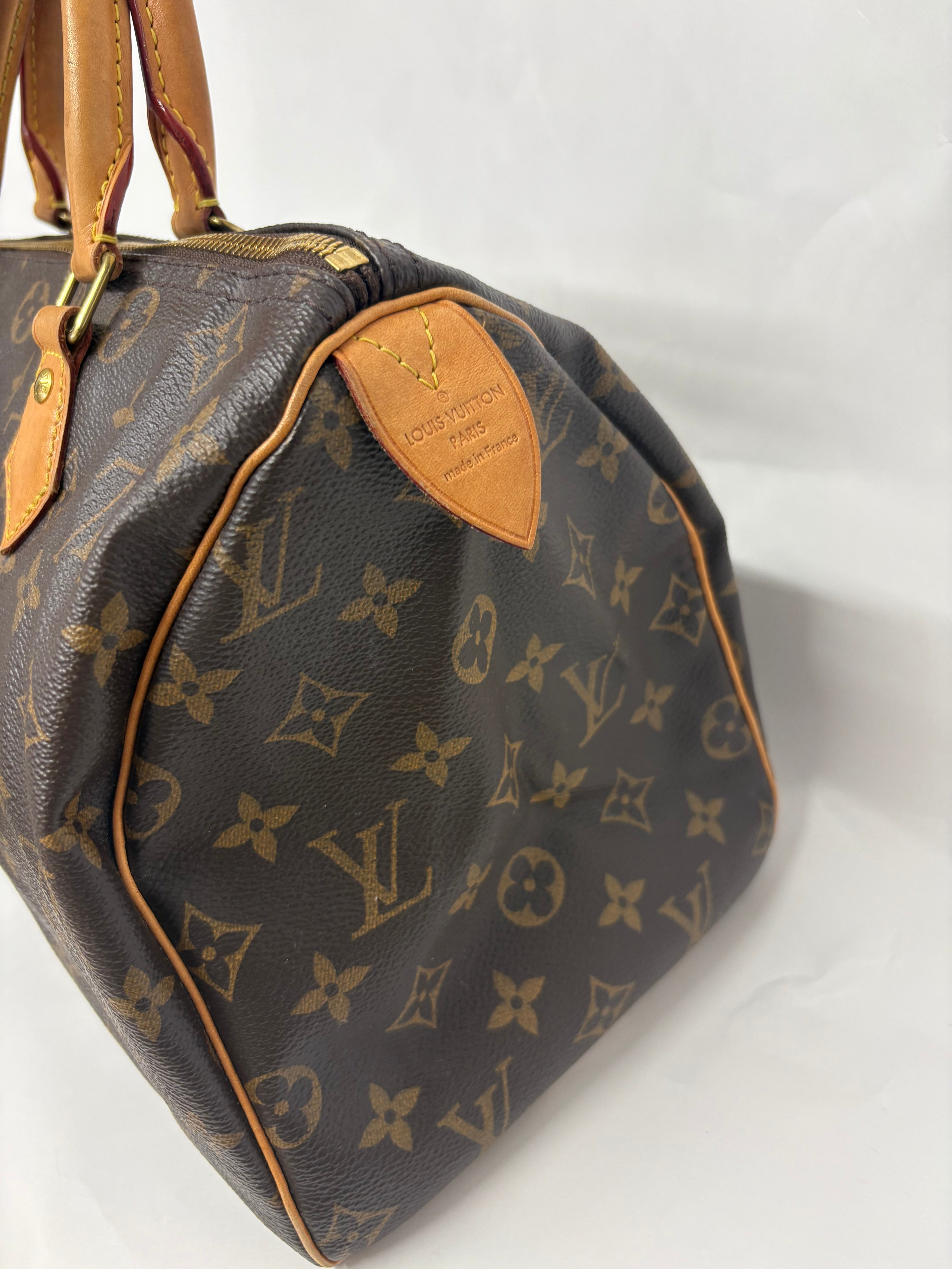 Louis Vuitton speedy 30 grabado CMP con bandolera extra