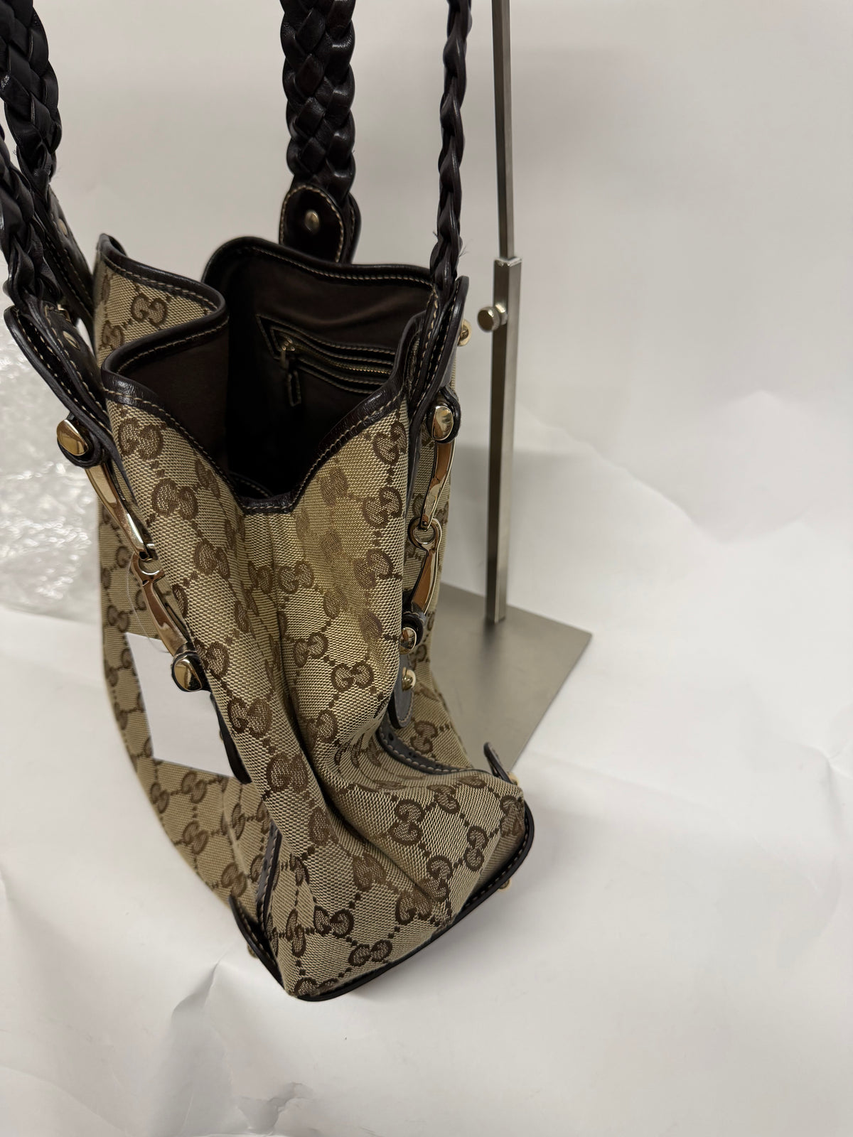 Gucci Pelham Horsebit GG Canvas Marrón