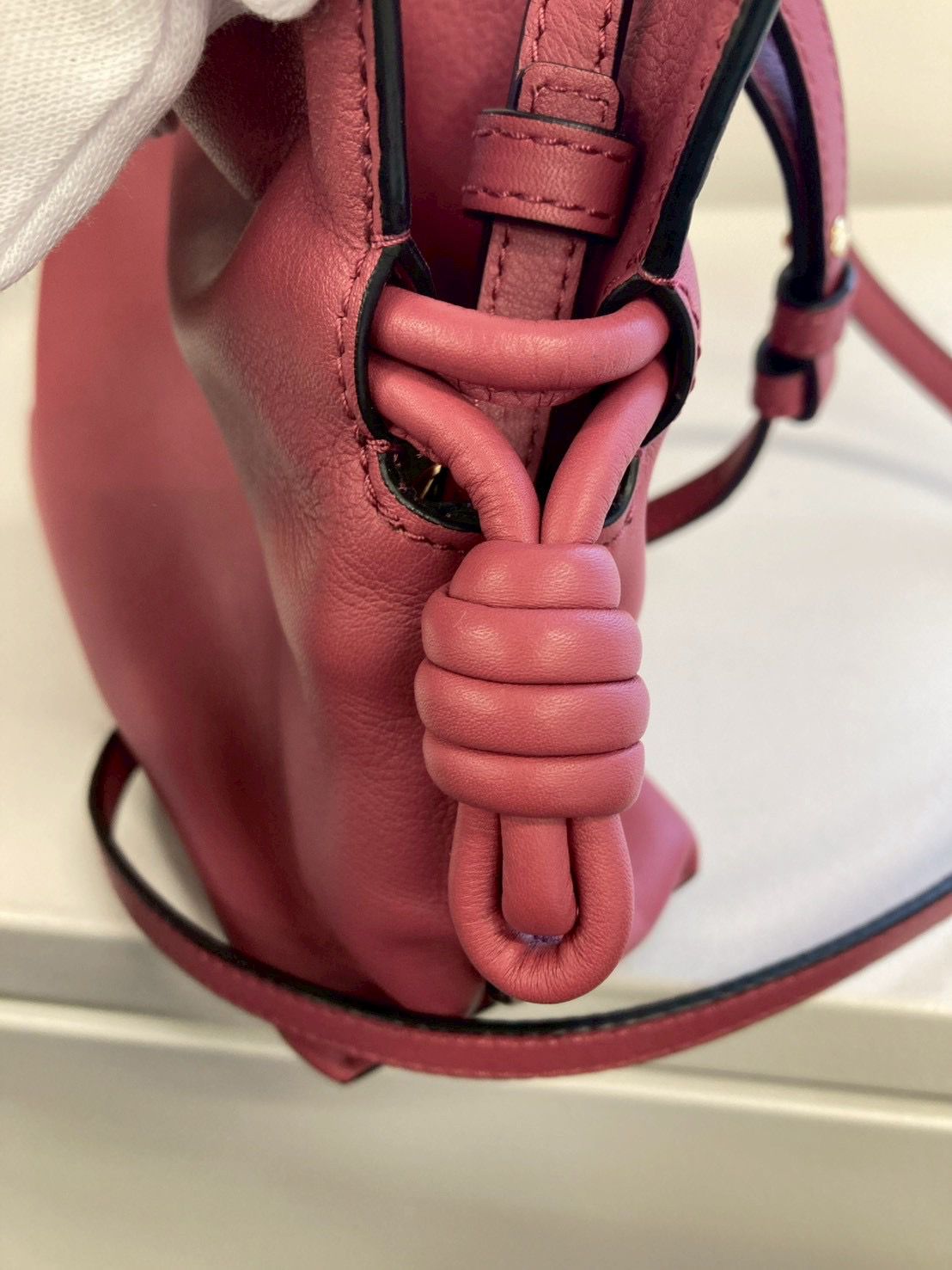 Loewe Flamenco Mini en piel nappa rosa