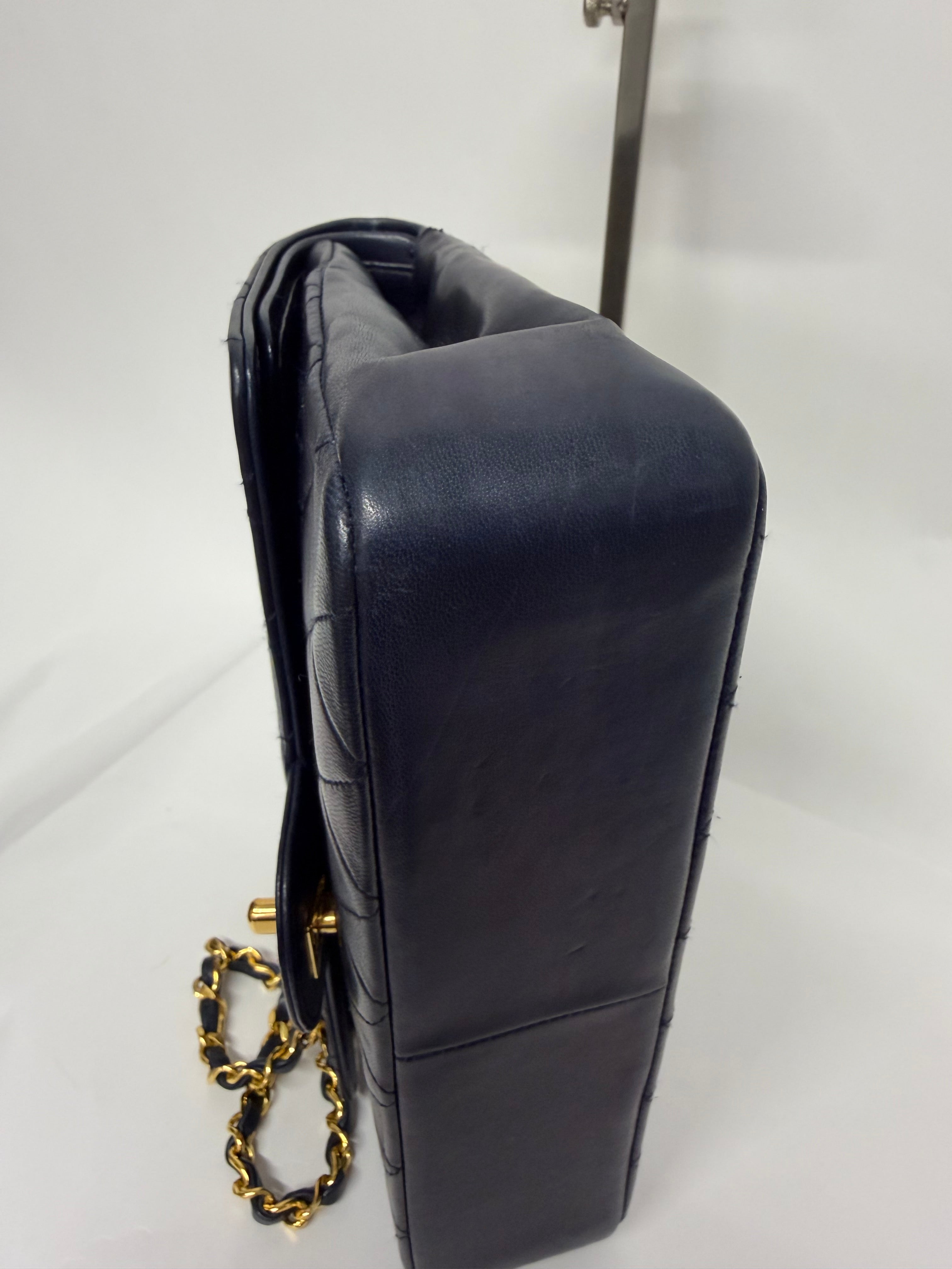 Chanel Timeless 25 Doble Solapa Navy Serie 0