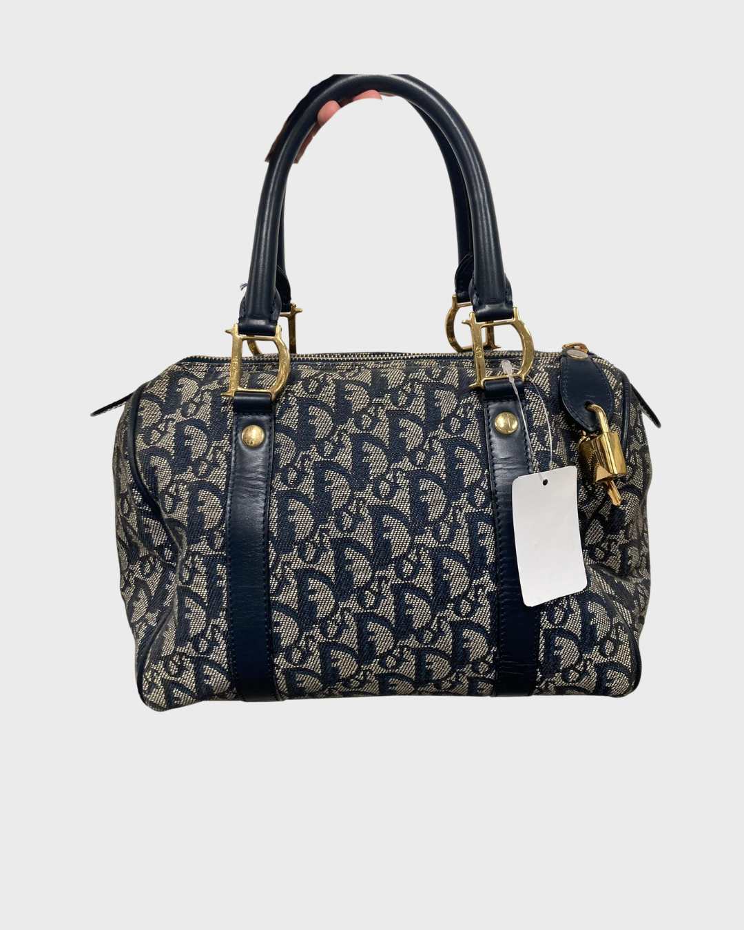 Bolso Dior trotter bowling Boston 25monograma Oblique azul marino