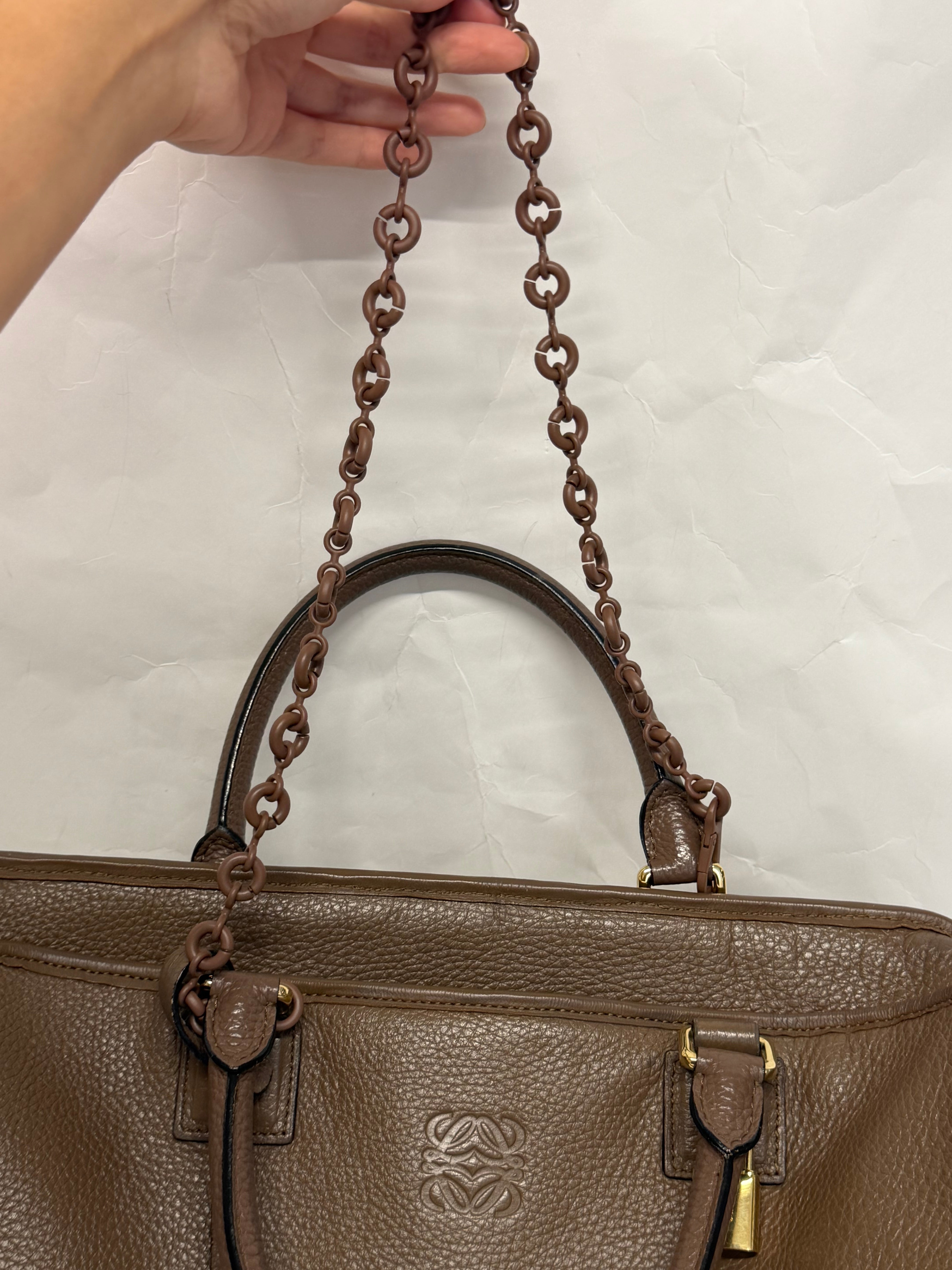 Loewe Amazona 36 Piel Becerro Marrón