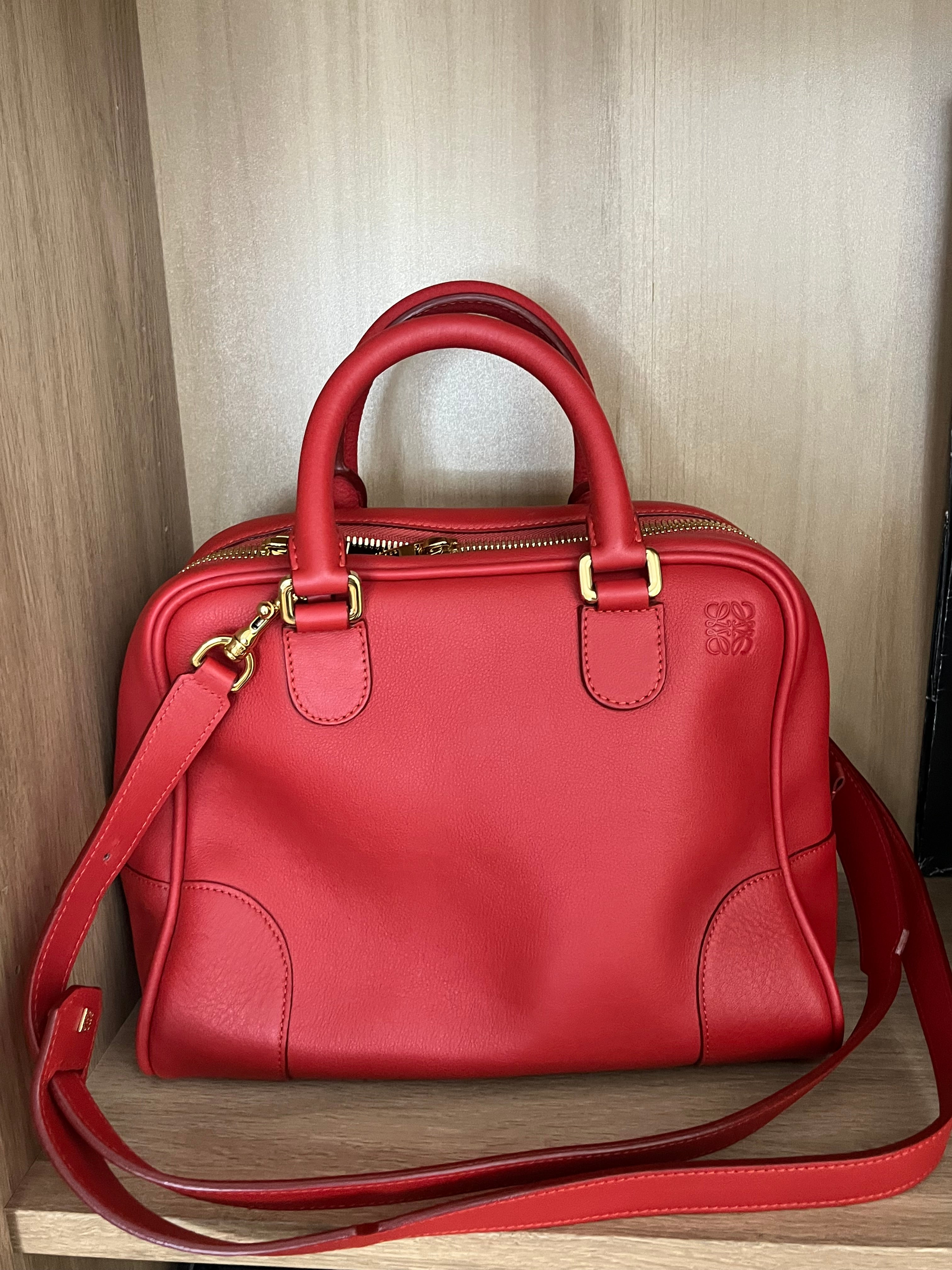 Loewe amazona 75 bandolera rojo
