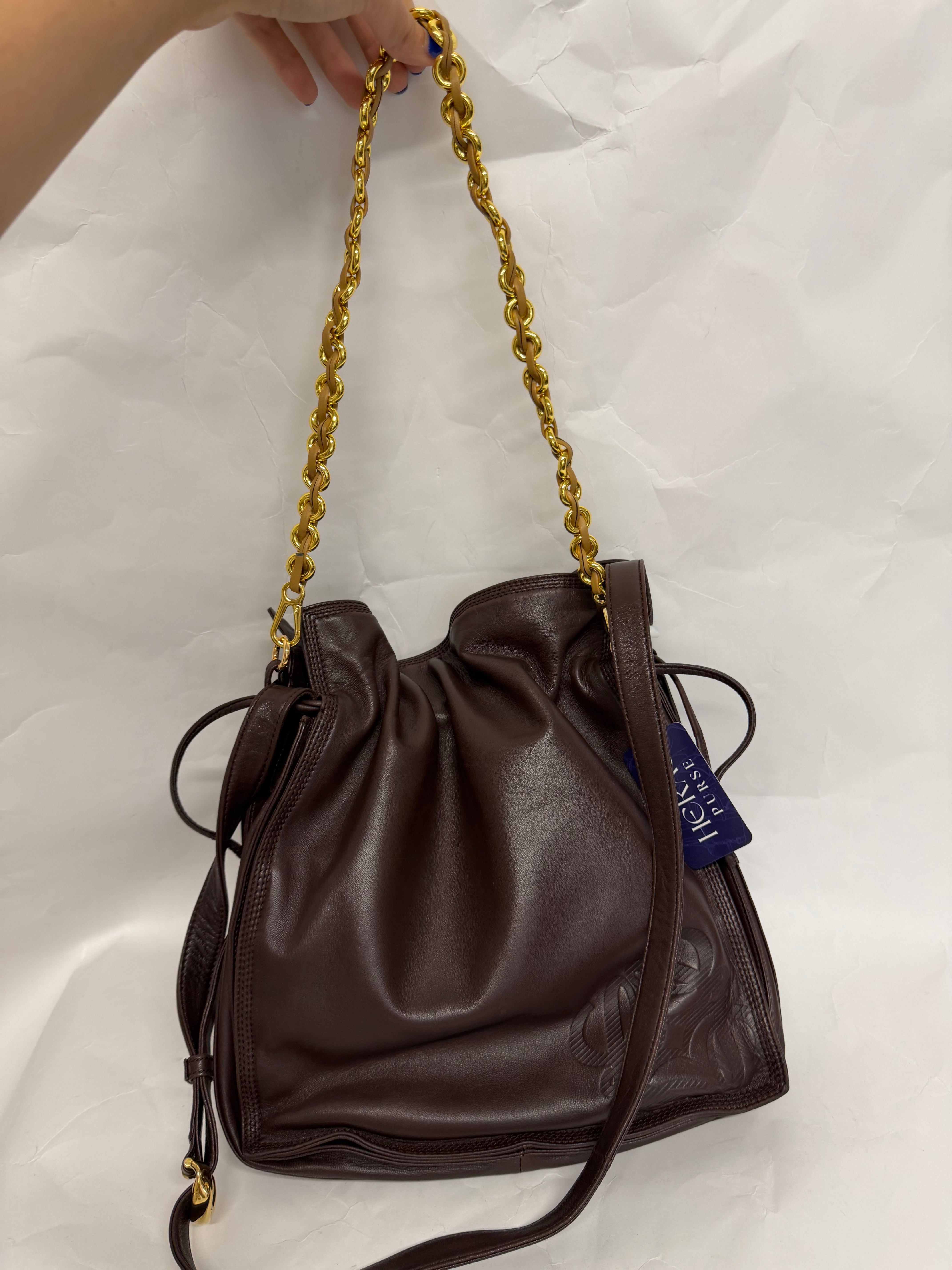 Loewe Flamenco Bag Vintage | Piel Nappa Marrón Chocolate