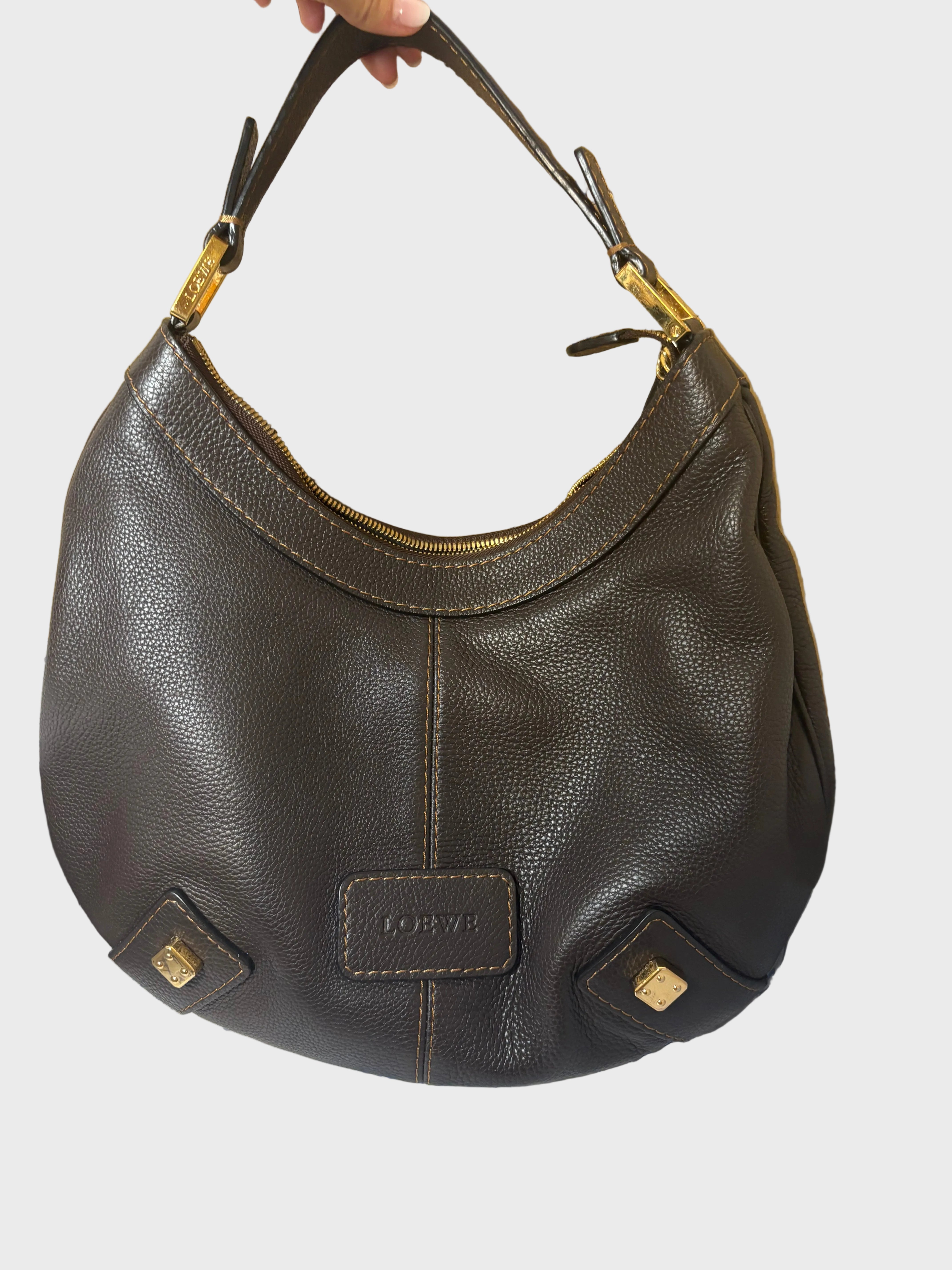 Loewe Hobo Road Safari Marrón Chocolate Large