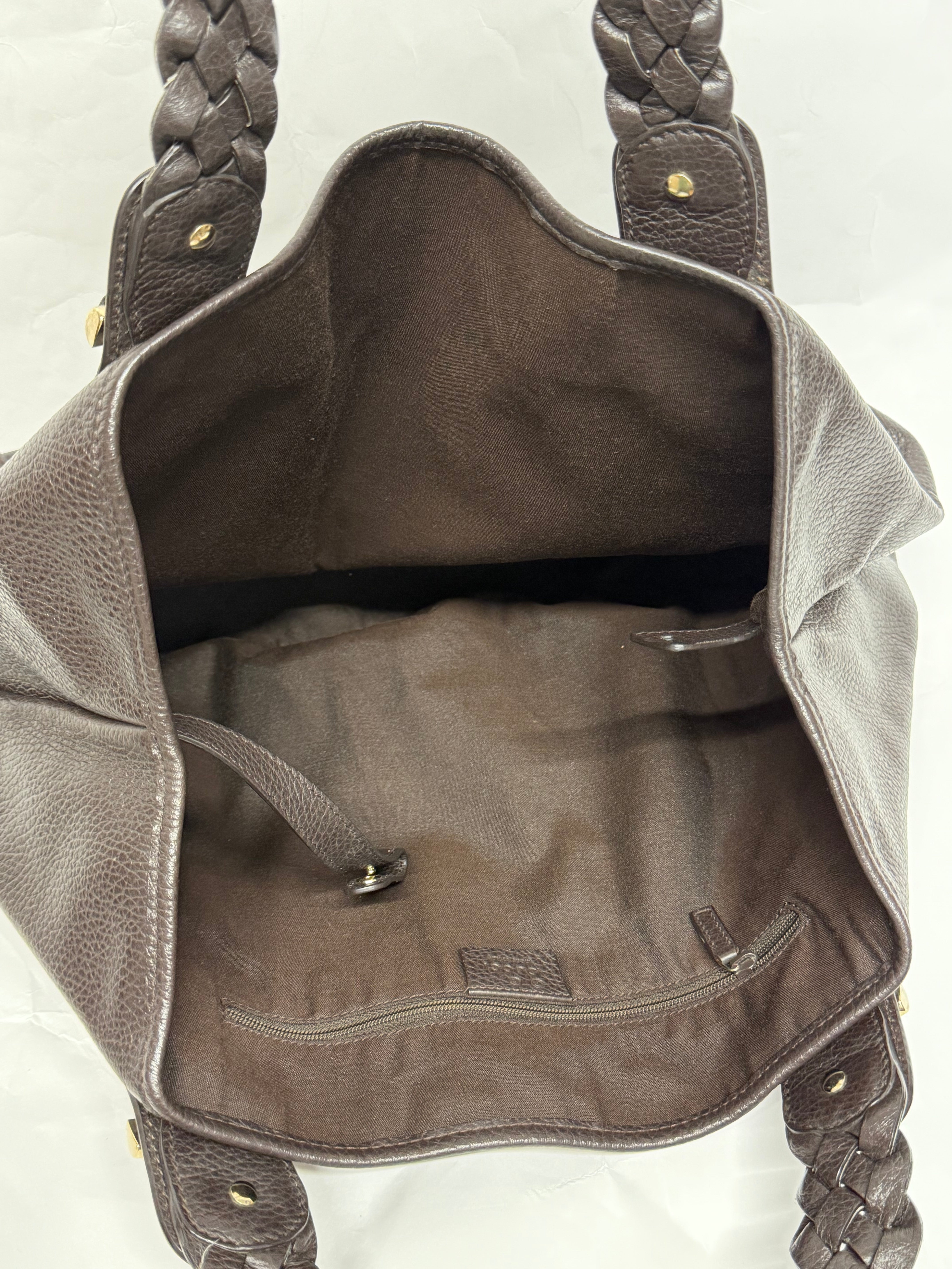 Gucci Pelham Guccissima Marrón Oscuro Piel