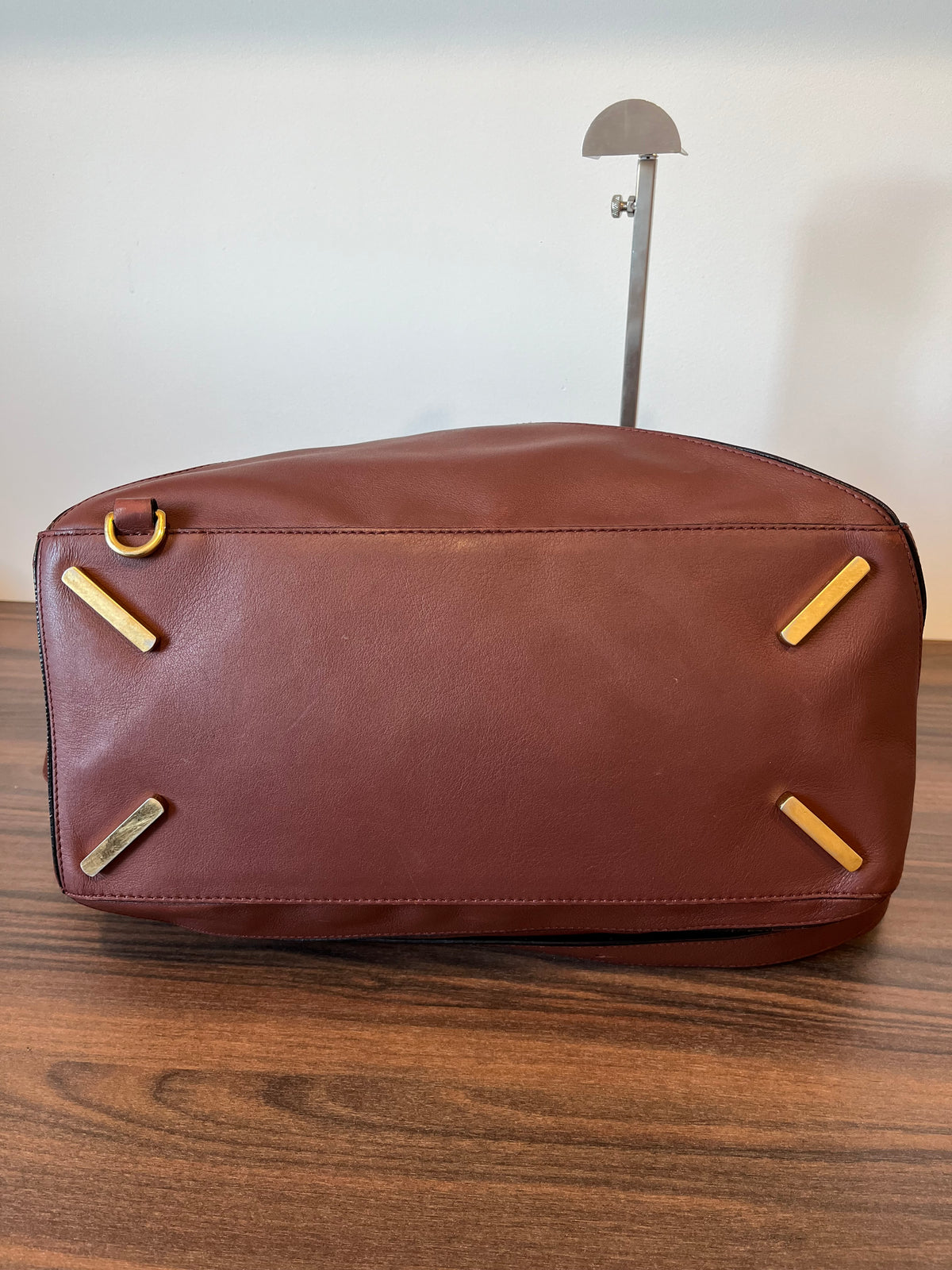 Loewe Puzzle Grande Piel Marrón Oscuro Teja · Herrajes Dorados · con Bandolera