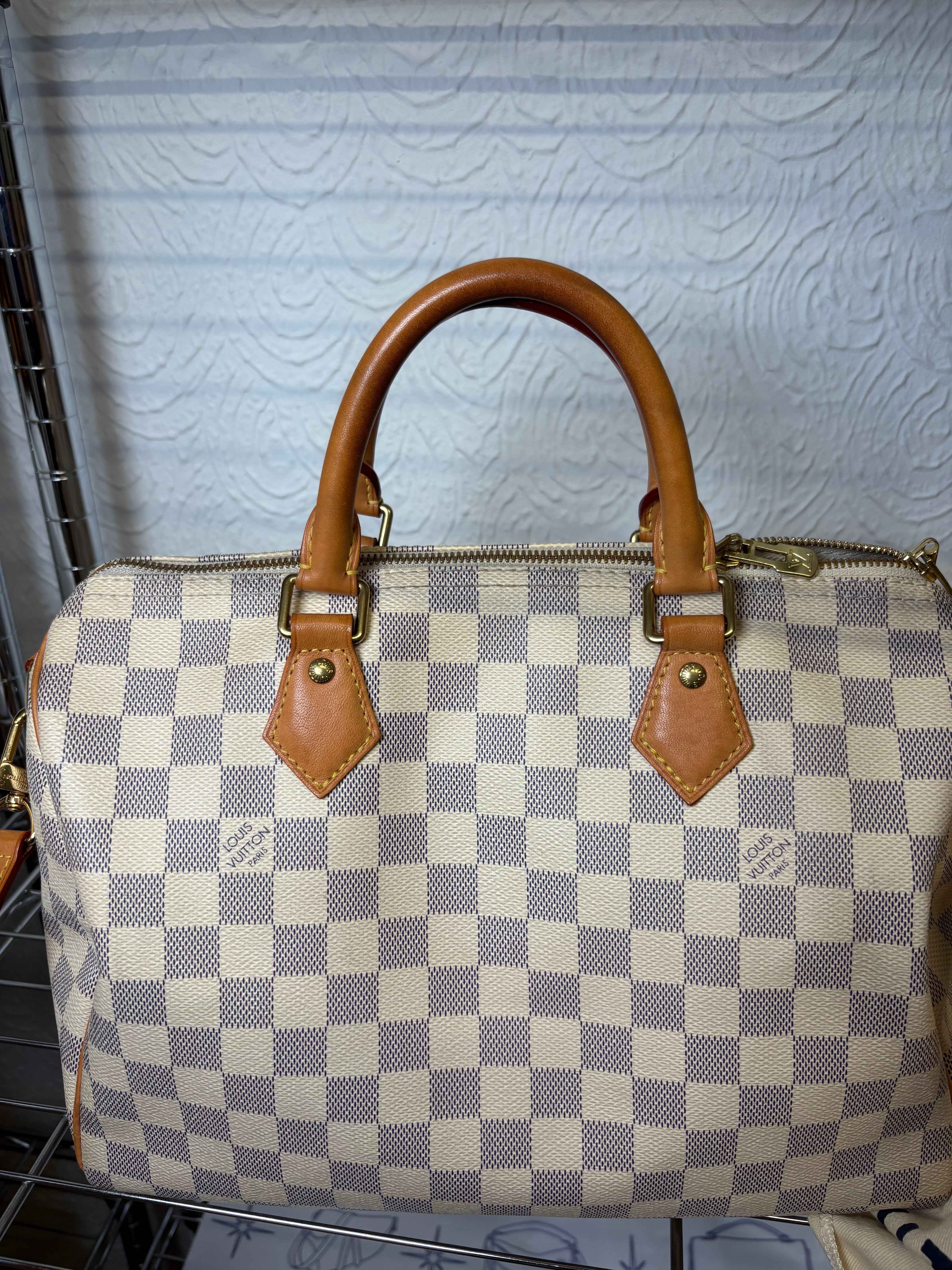 Louis Vuitton Speedy Bandoulière 30 Damier Azur
