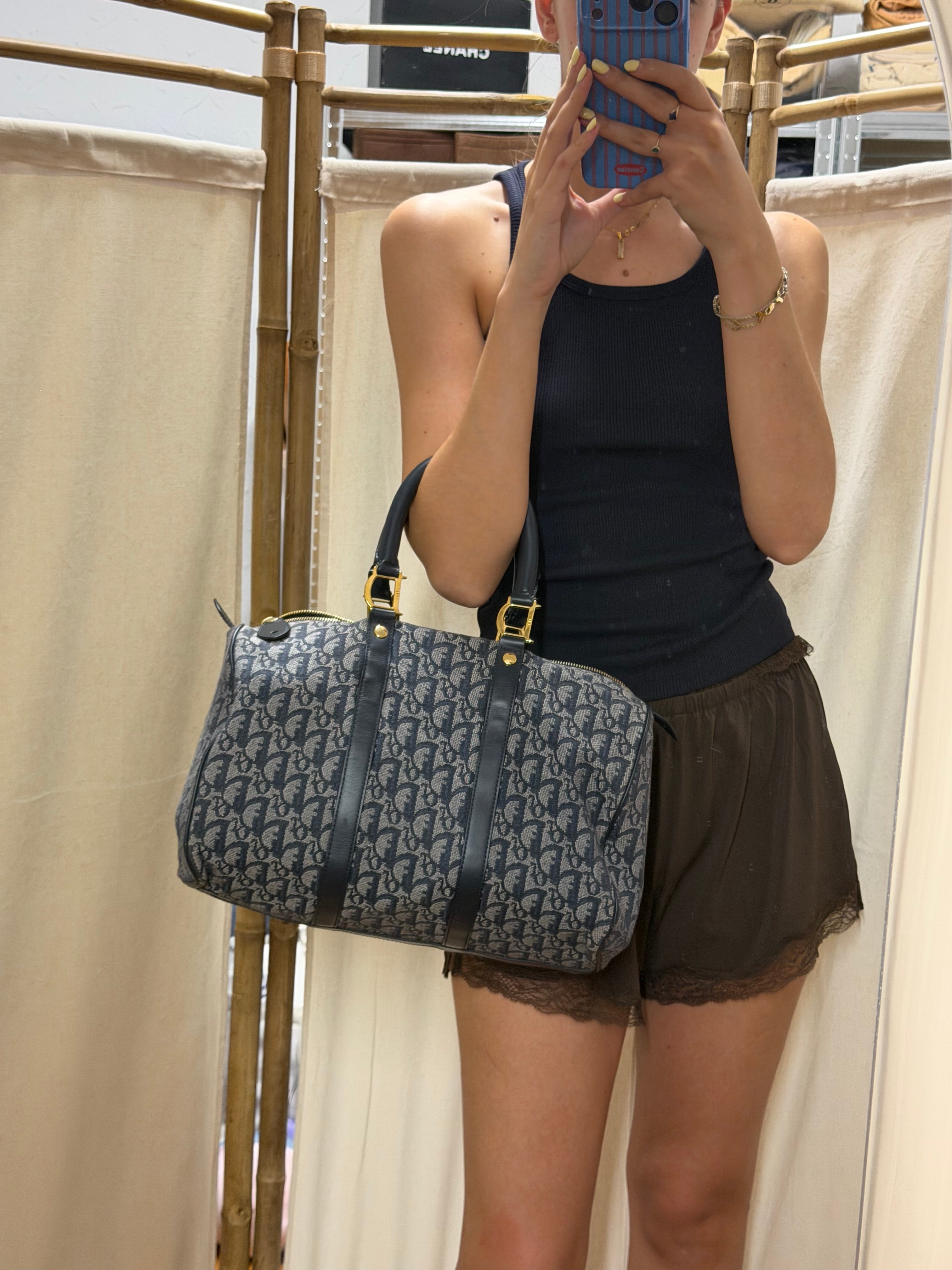 Christian Dior Trotter Boston 35 Navy
