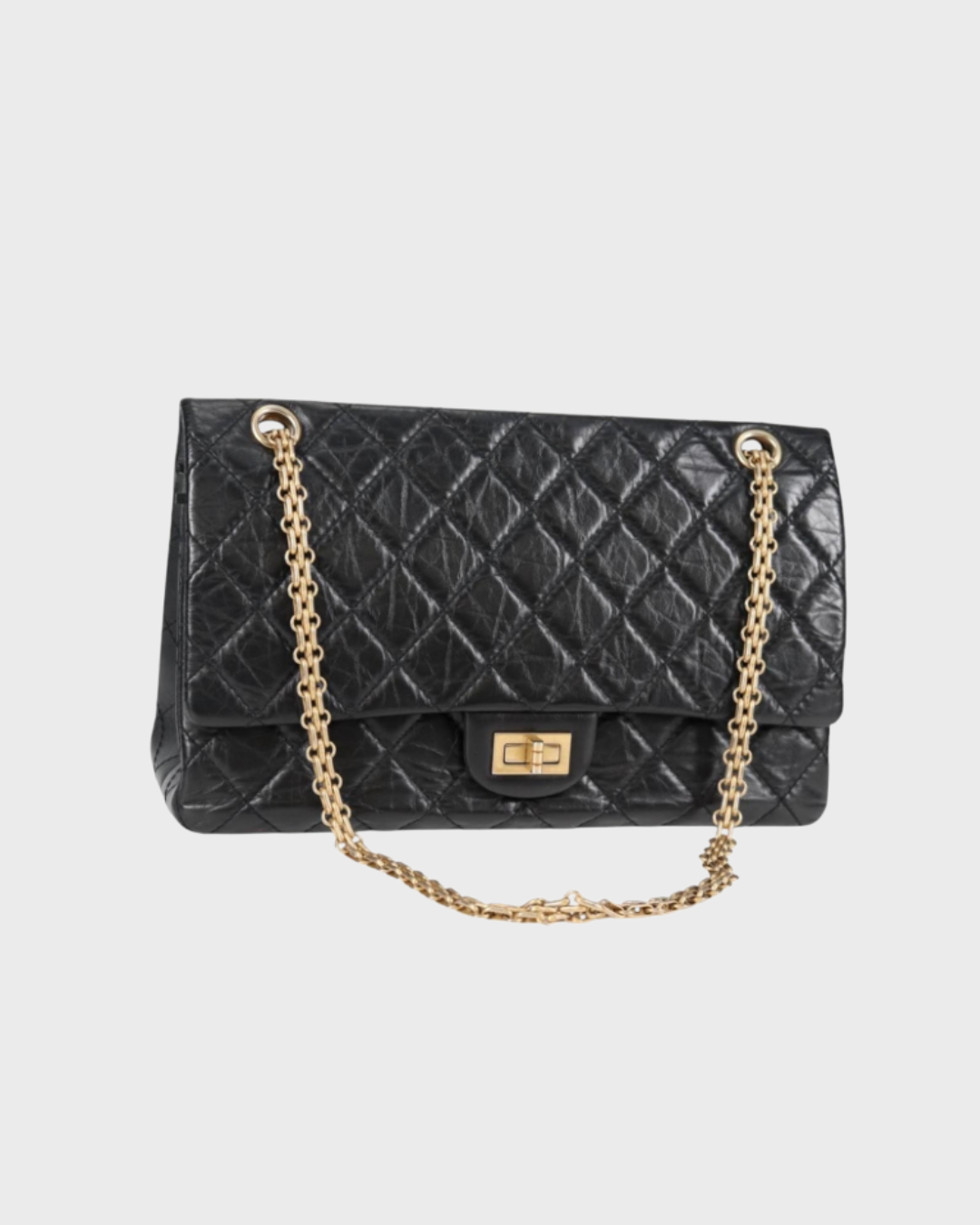 Chanel Reissue 2.55 Flap Bag en piel de becerro negra 2019