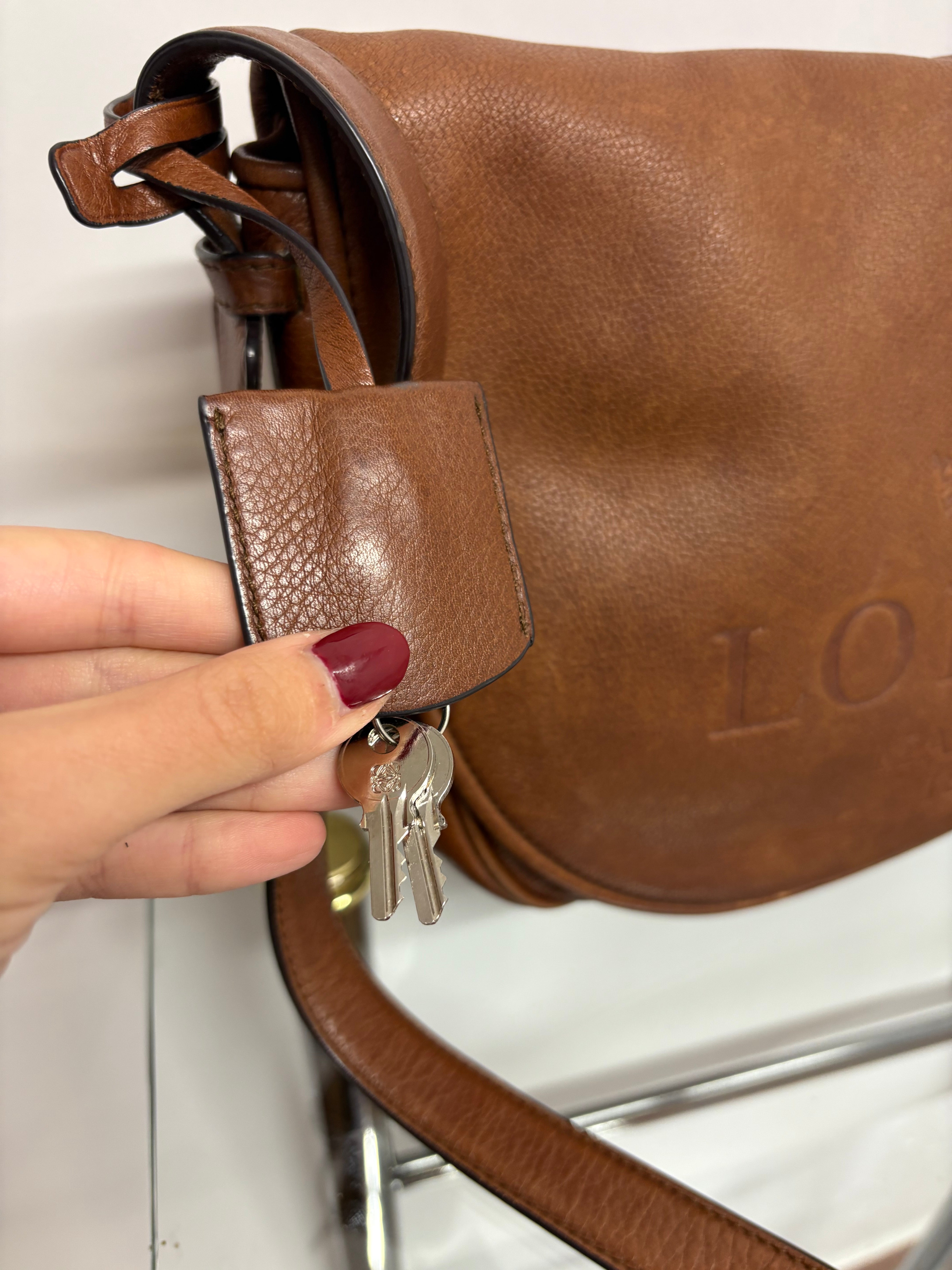 Loewe Heritage Bandolera Grande Piel Marrón · Vintage