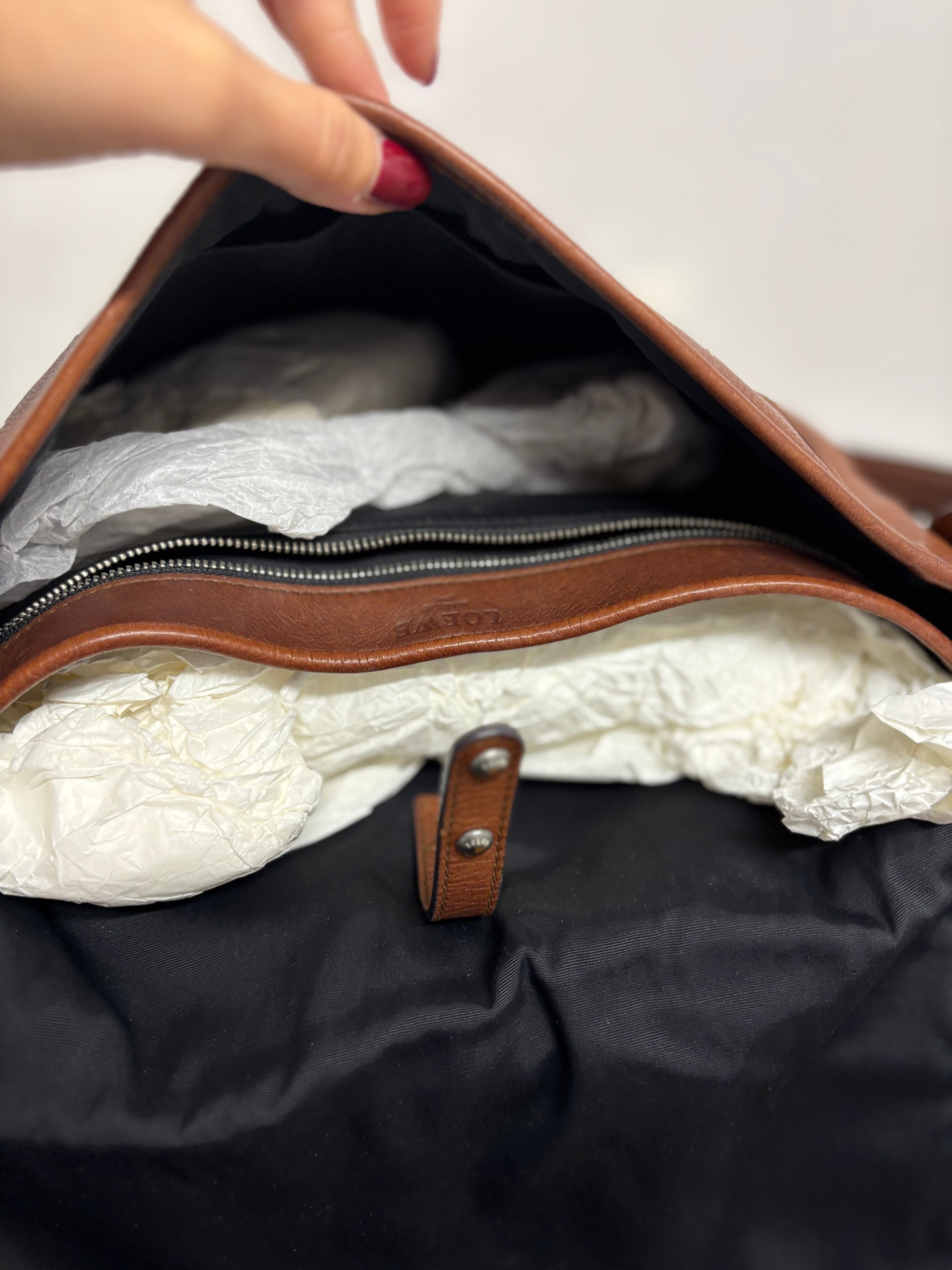 Loewe Heritage Bandolera Grande Piel Marrón · Vintage