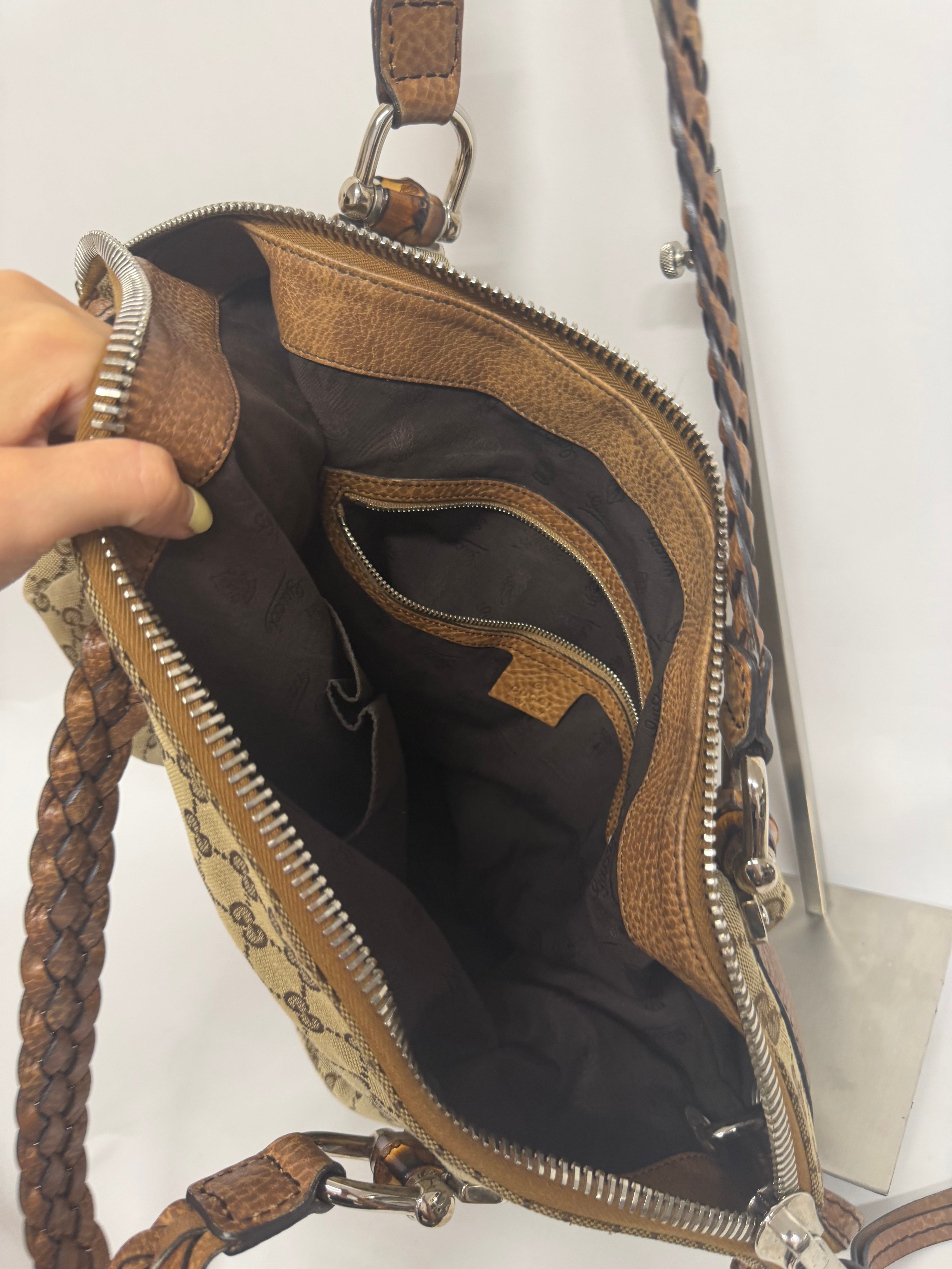 Gucci Pelham trenzado XL GG canvas Marrón
