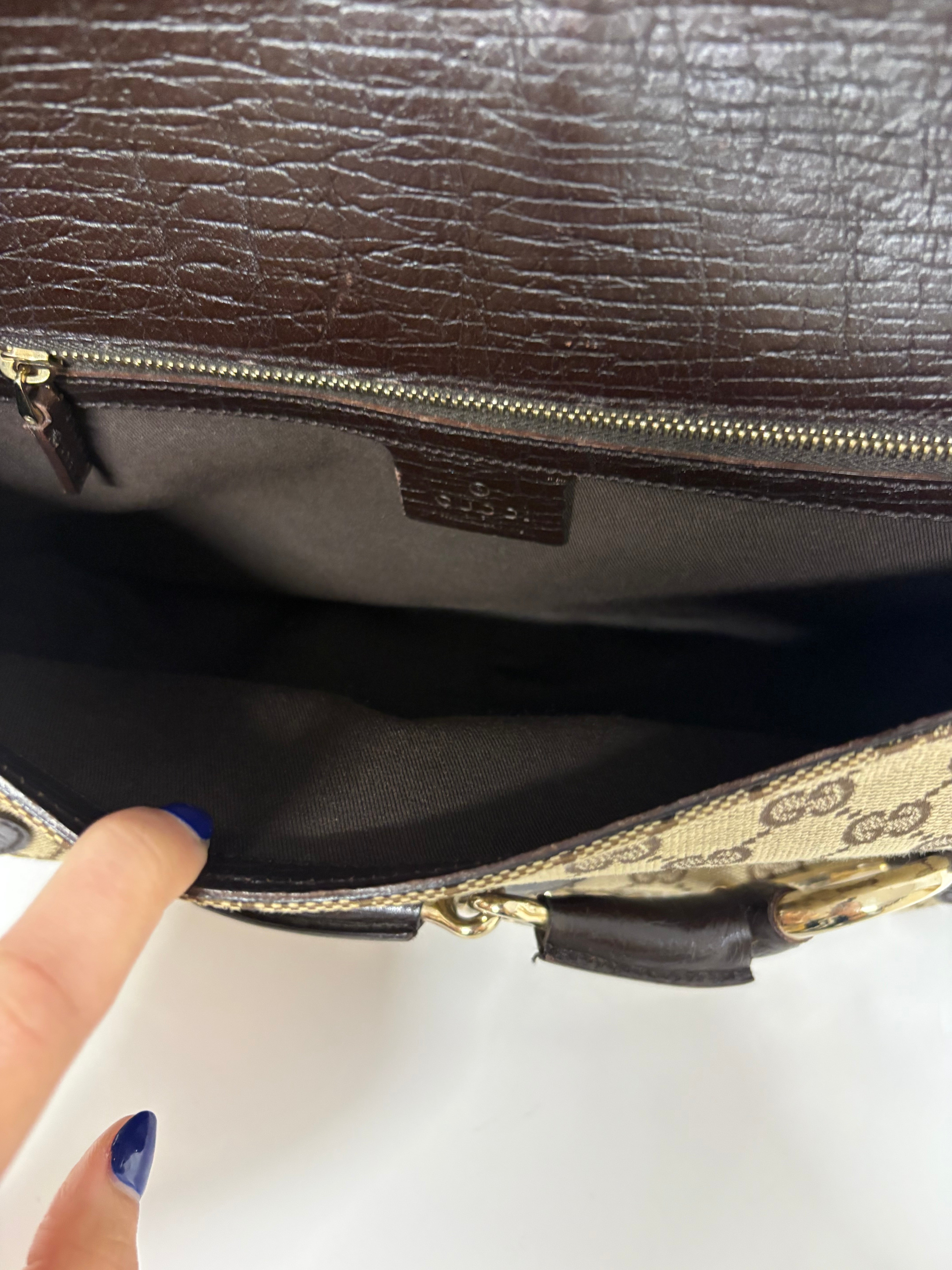 Gucci Horsebit Hobo GG Canvas Beige/Marrón – Iconic Chain & Bit