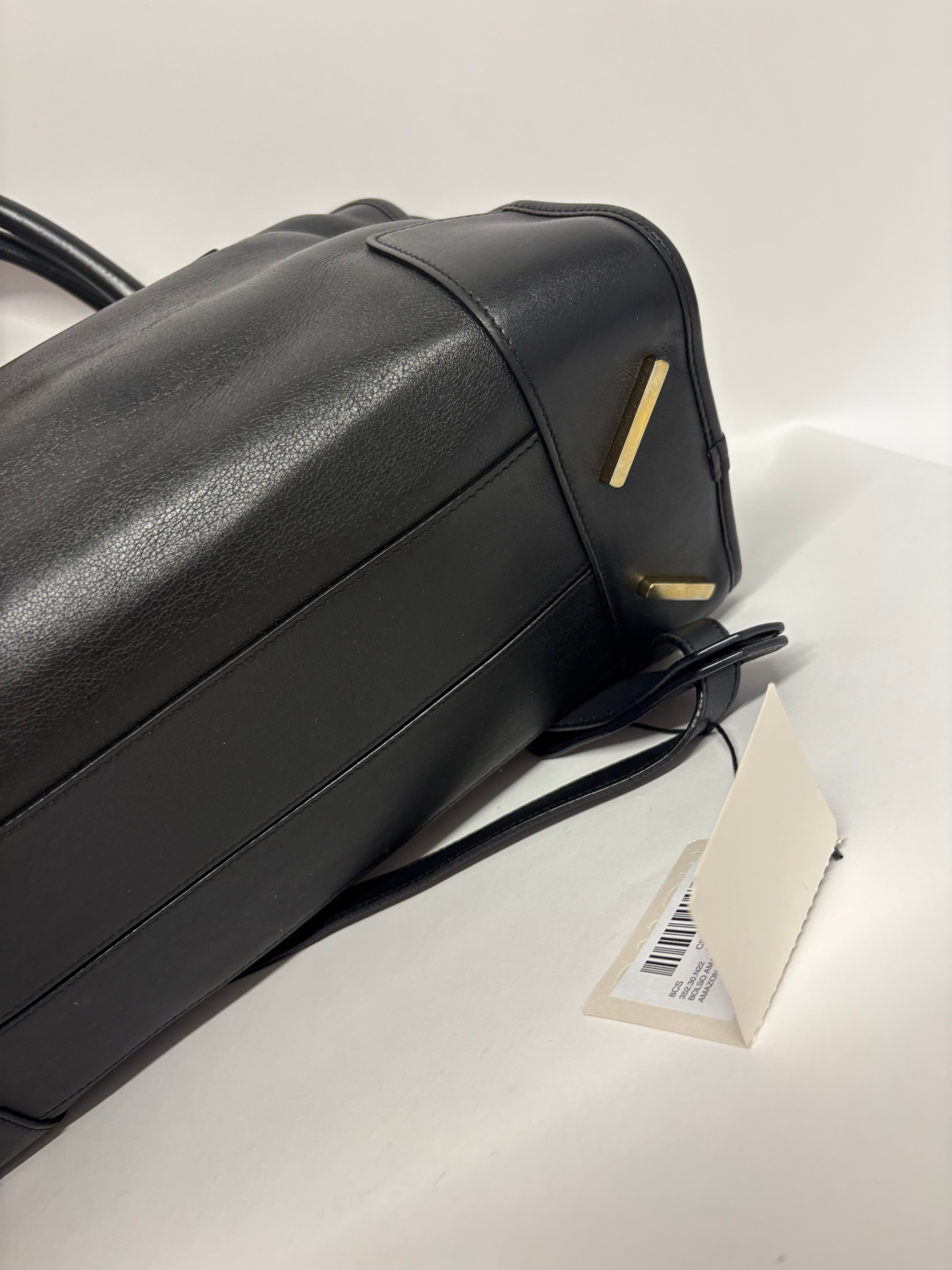 Loewe amazona 35 bandolera piel becerro negra