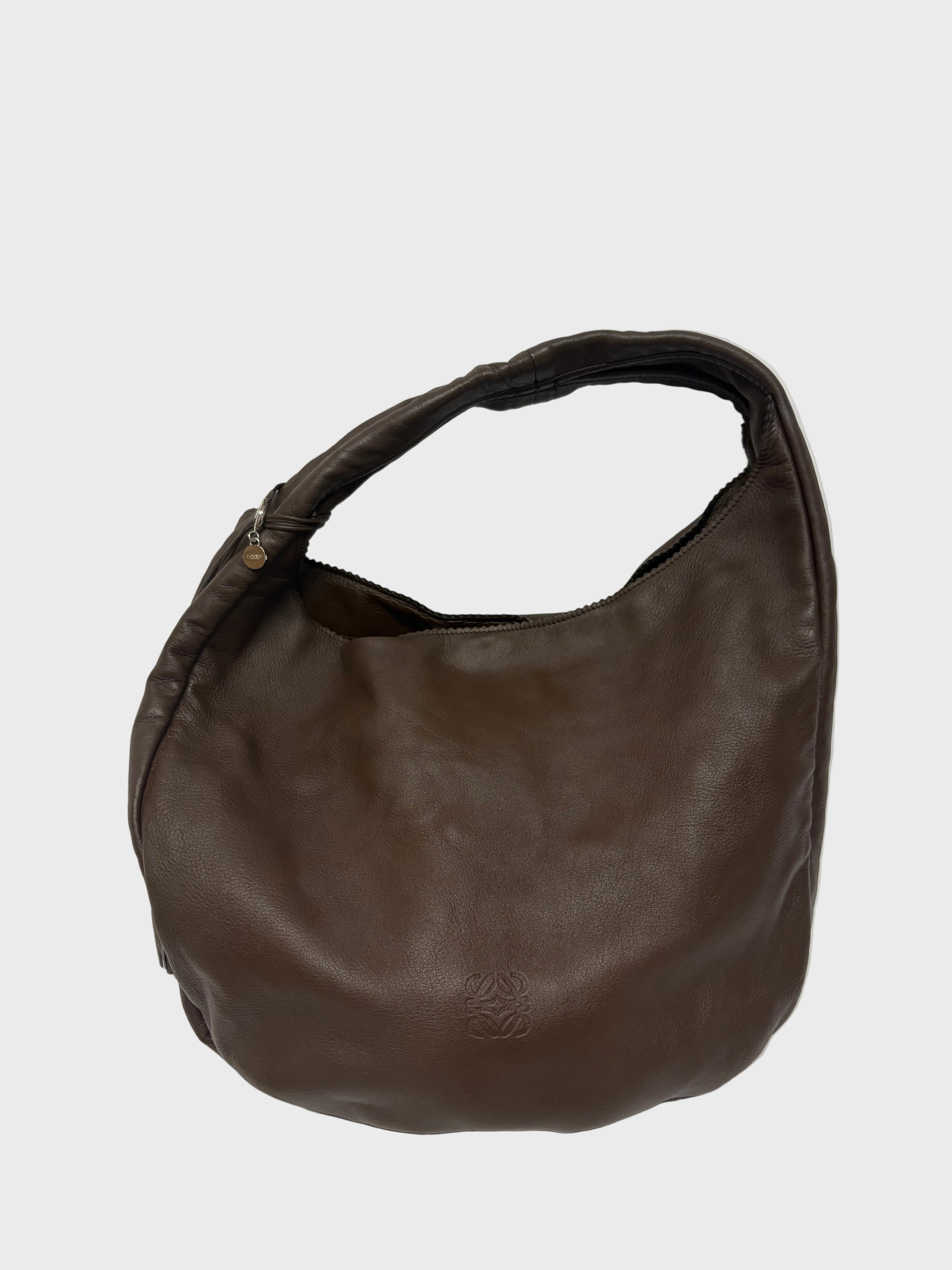 Loewe hobo vintage marron con cartera incluida