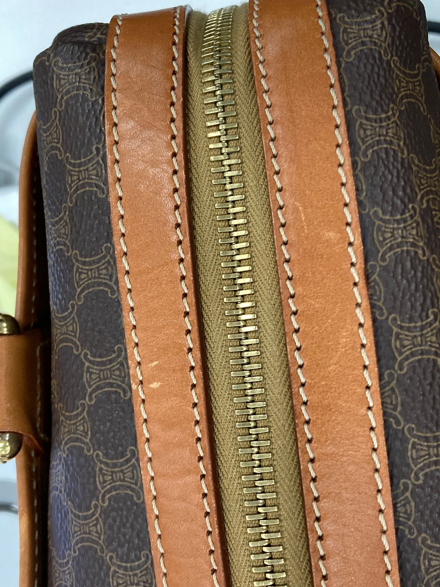 CÉLINE Macadam Handbag Vintage Marrón