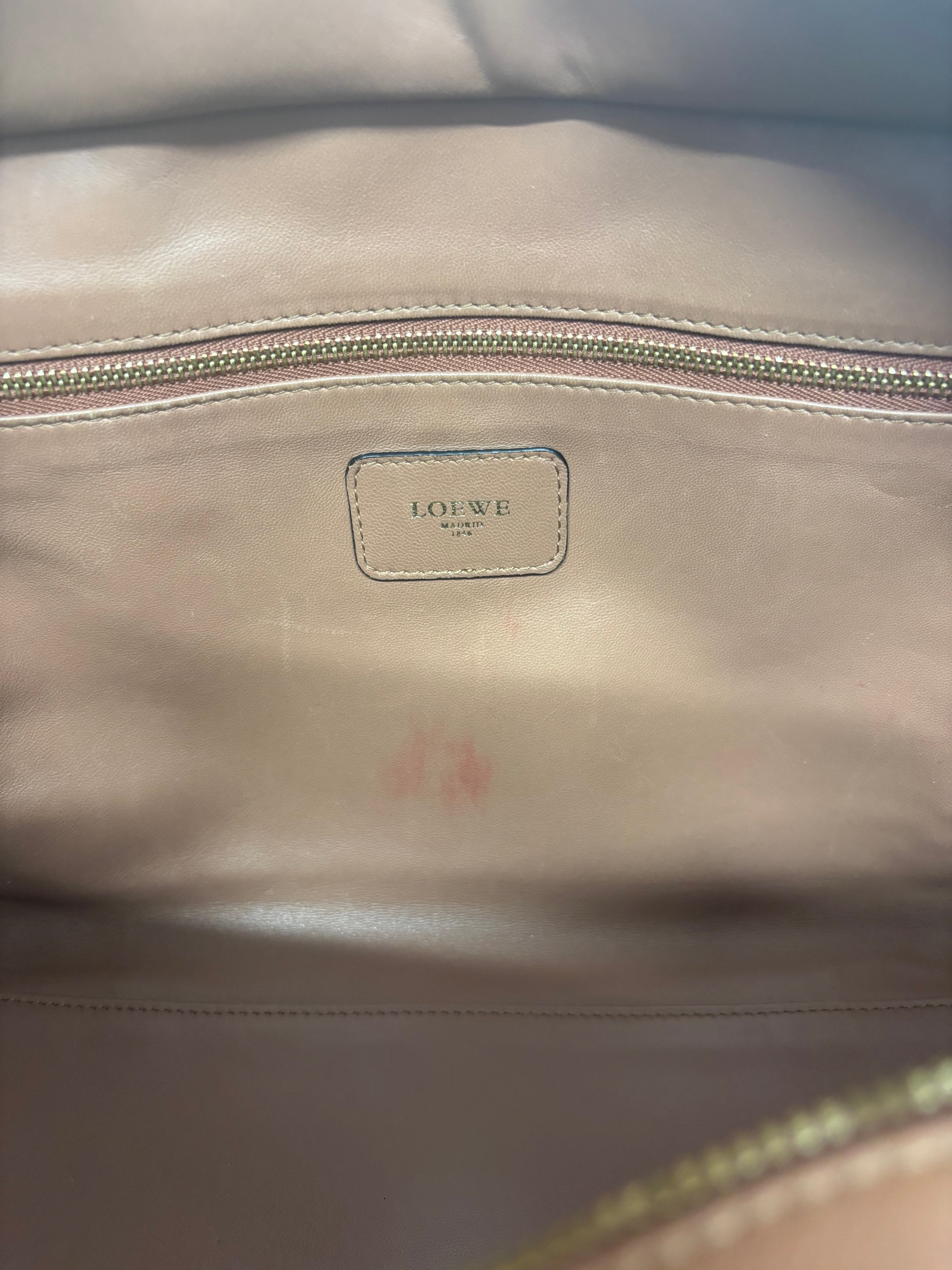 Loewe Amazona 35  Tricolor Marrón, Burdeos y Beige