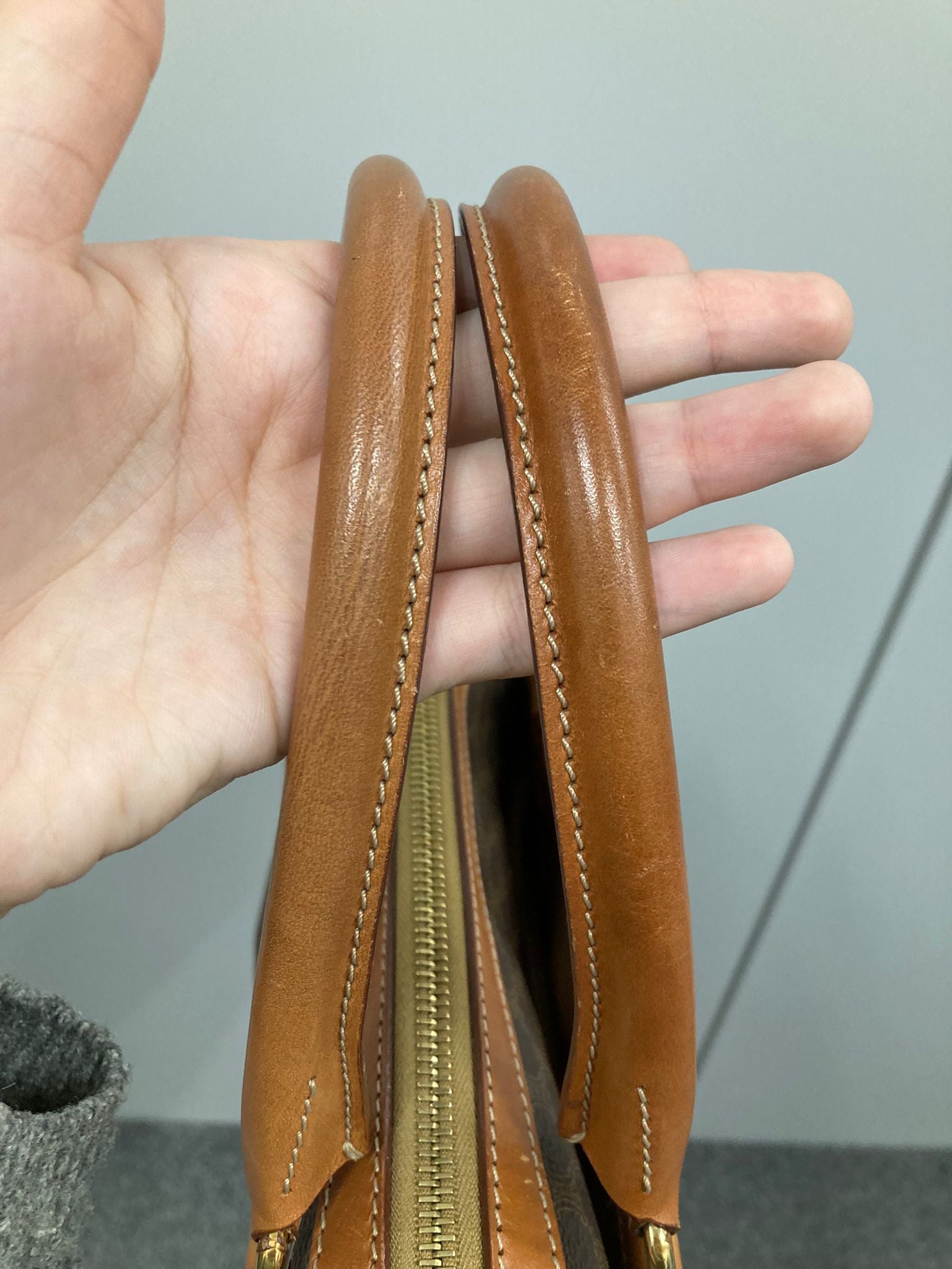 CÉLINE Macadam Handbag Vintage Marrón