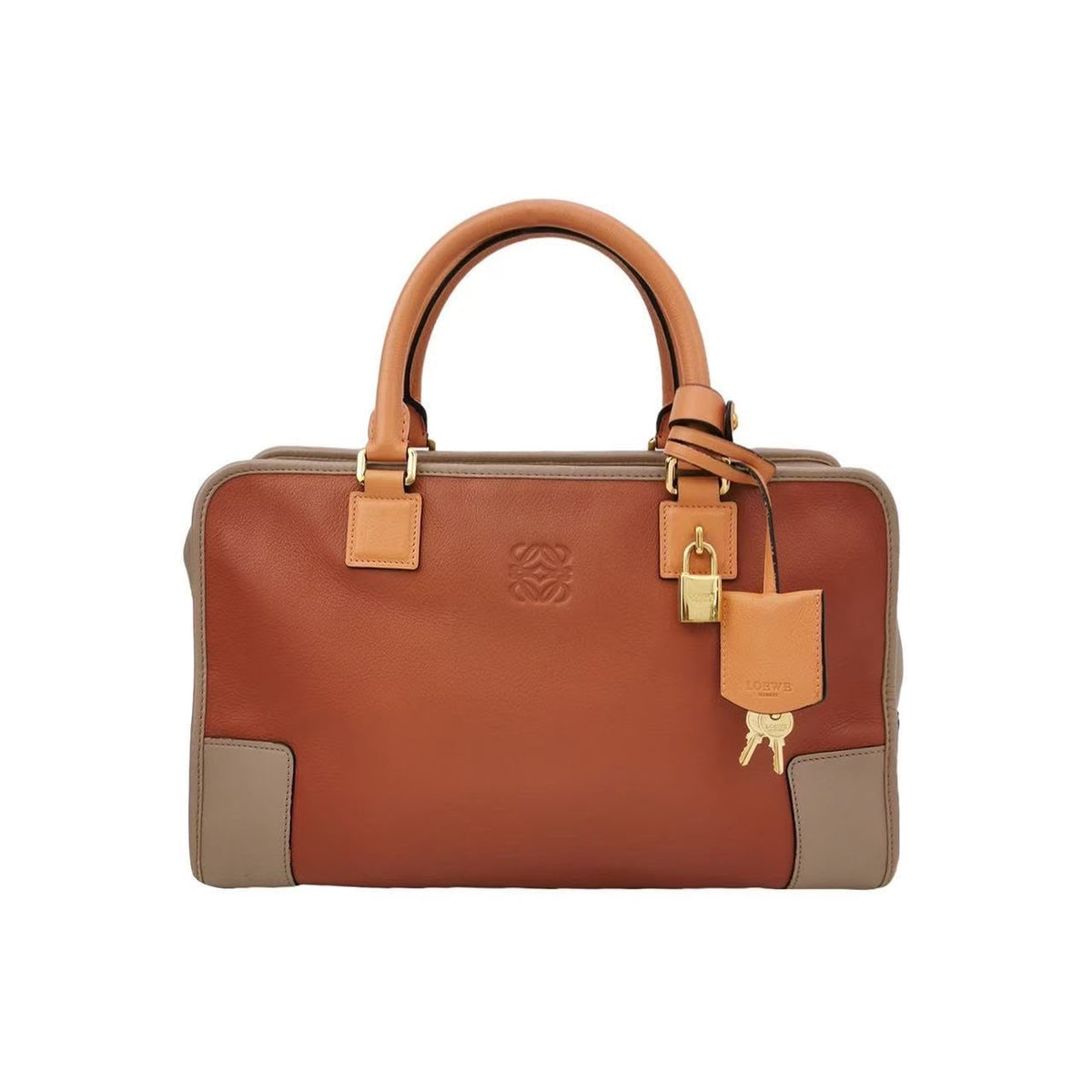 Loewe Amazona 36 Tricolor Coñac, Topo y Camel