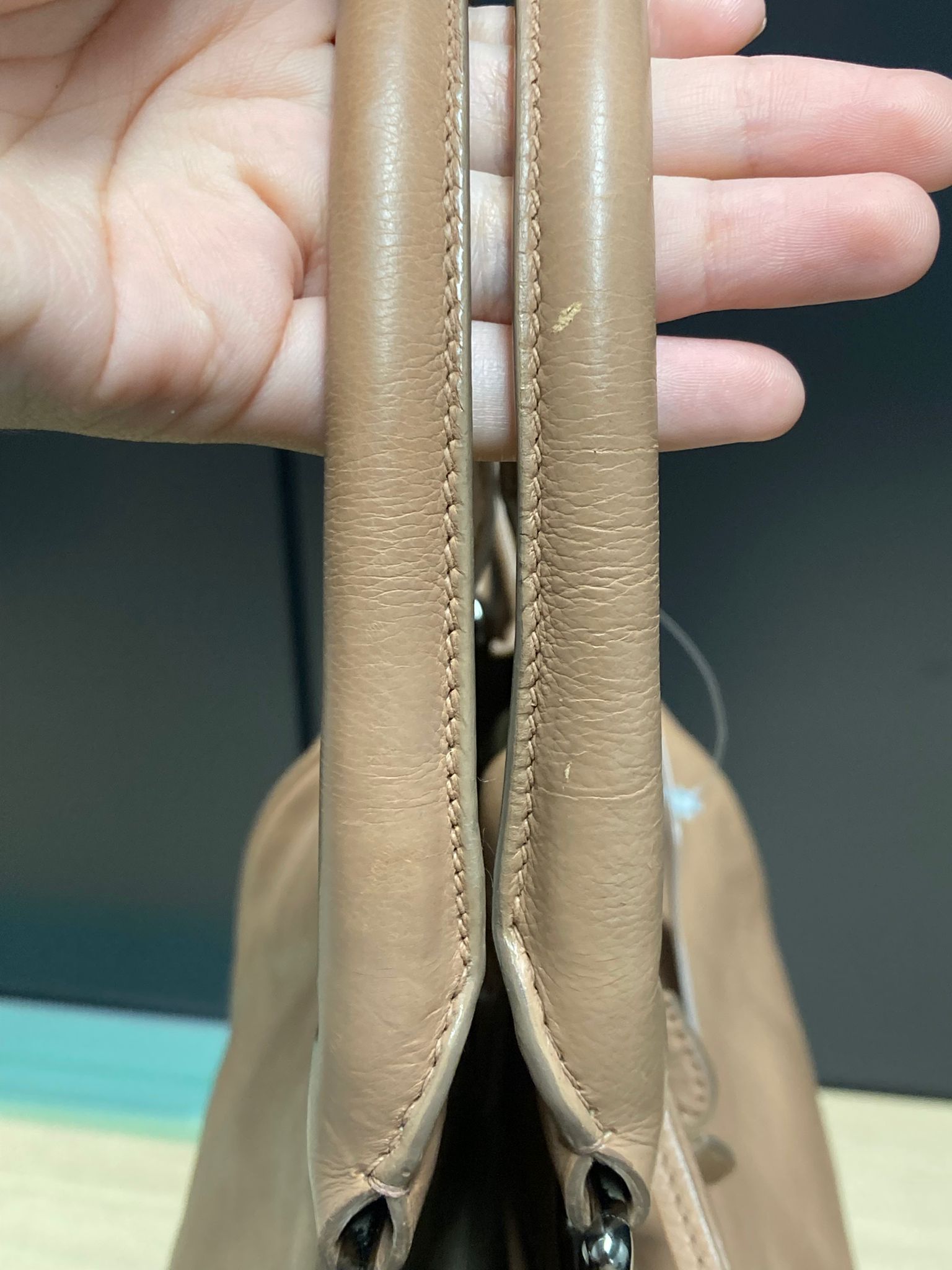 Prada Tote beige rosado con bandolera