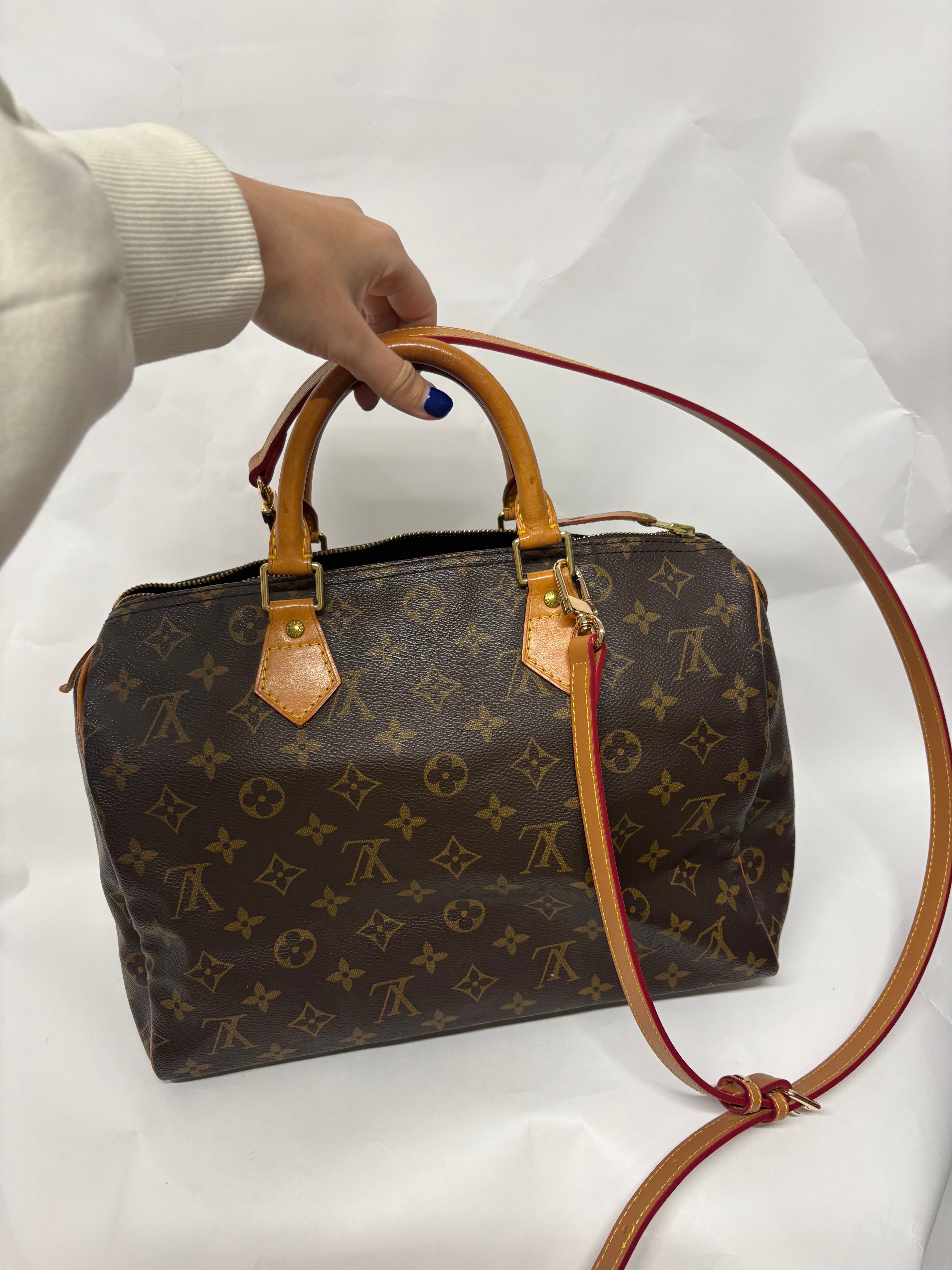 Louis Vuitton speedy 30 con bandolera extra