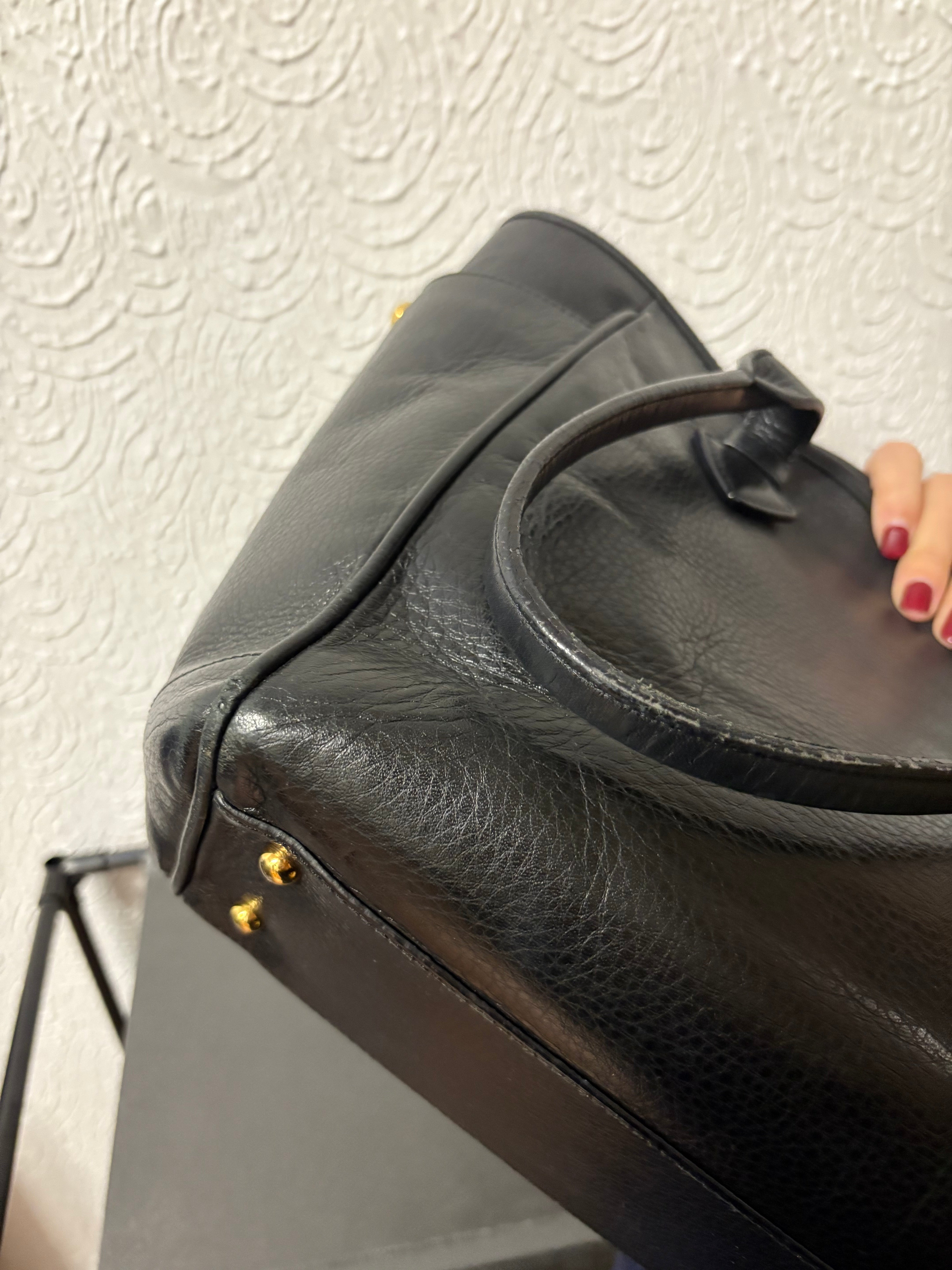 Loewe heritage tote negra vintage