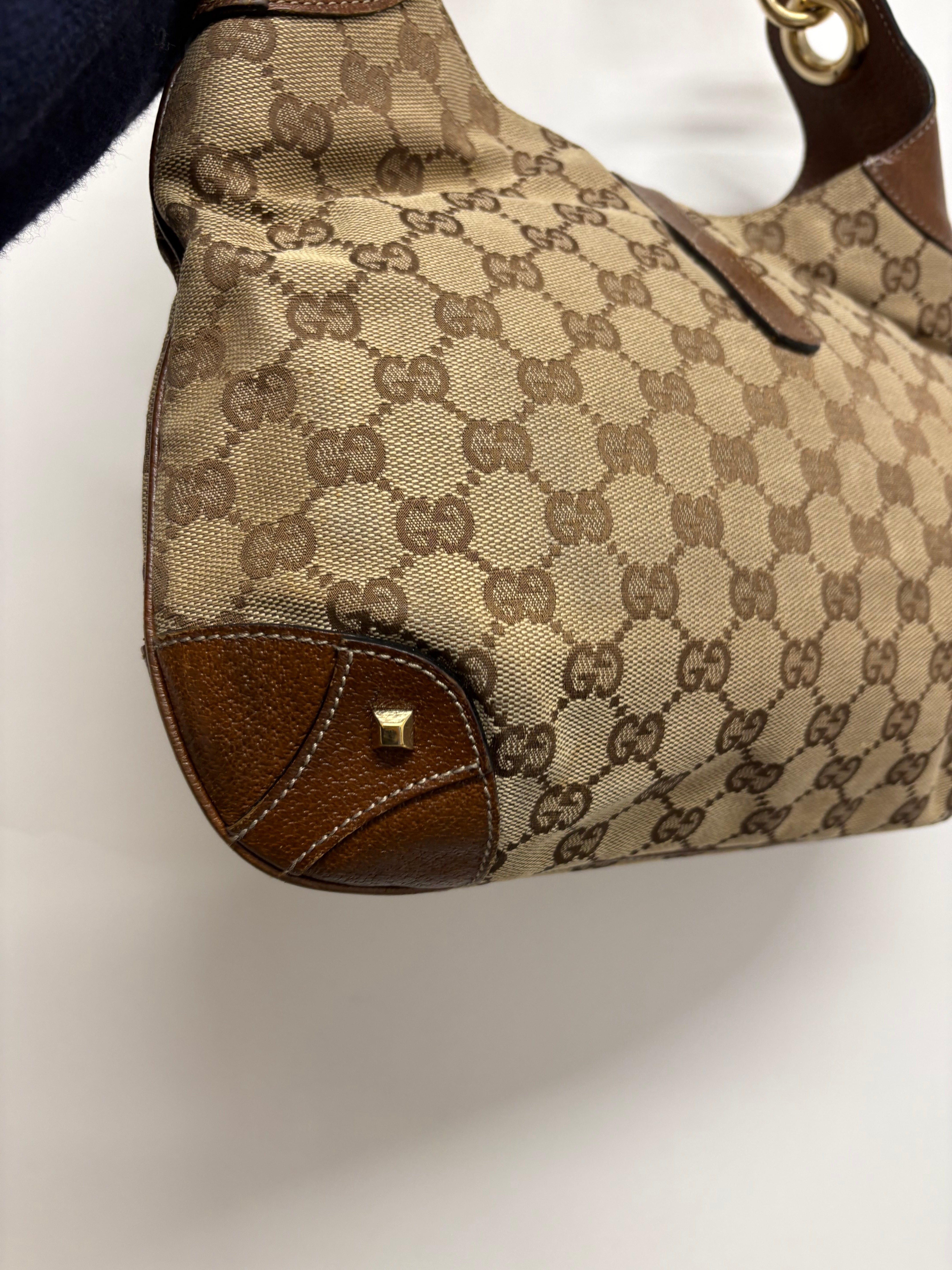 Gucci Jackie clásico GG Canvas + cierre pistón